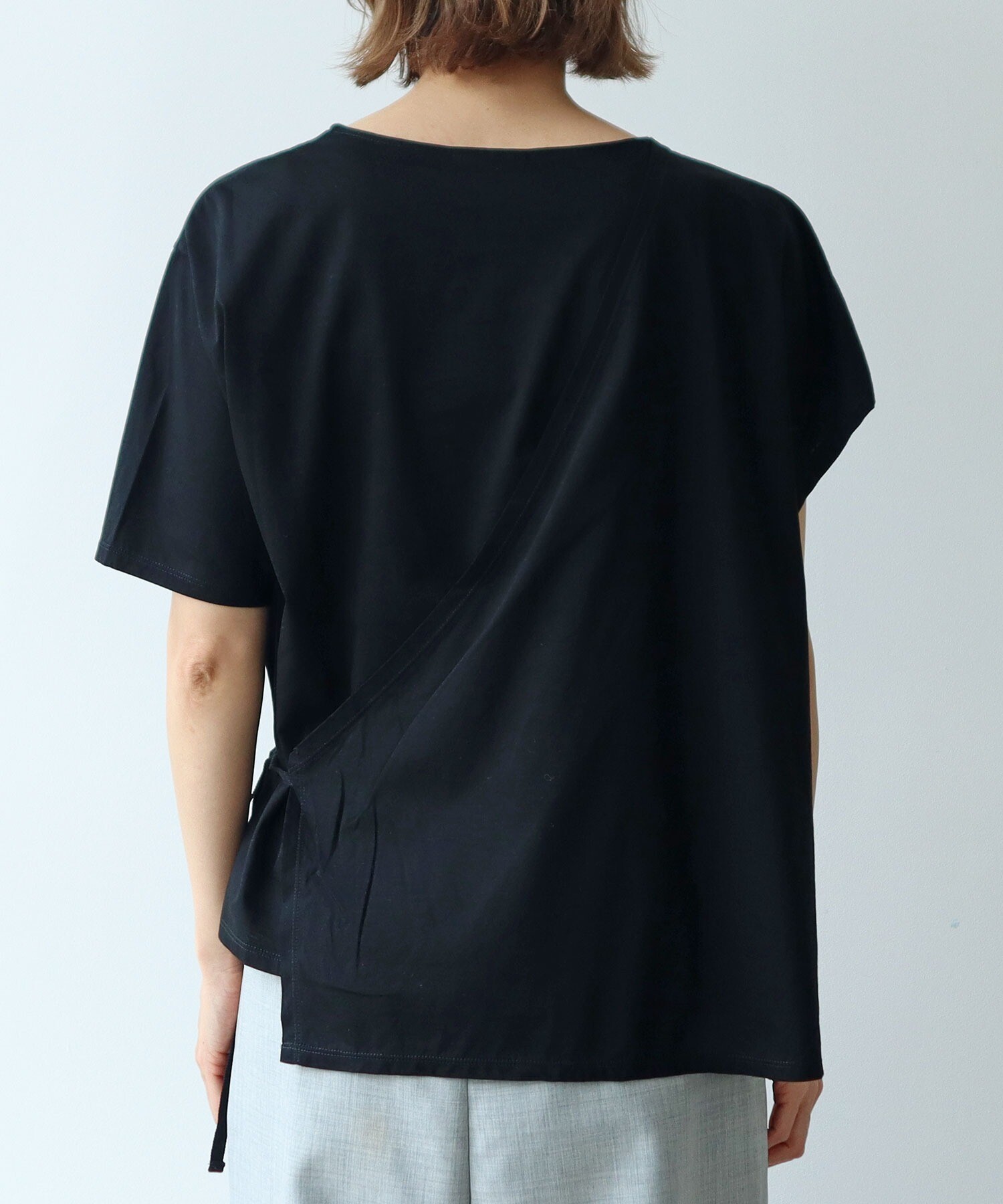 tシャツ スピンギザコットン　カシュクールプルオーバー レディース AMBIDEX Store スピンギザコットン カシュクールプルオーバー(F