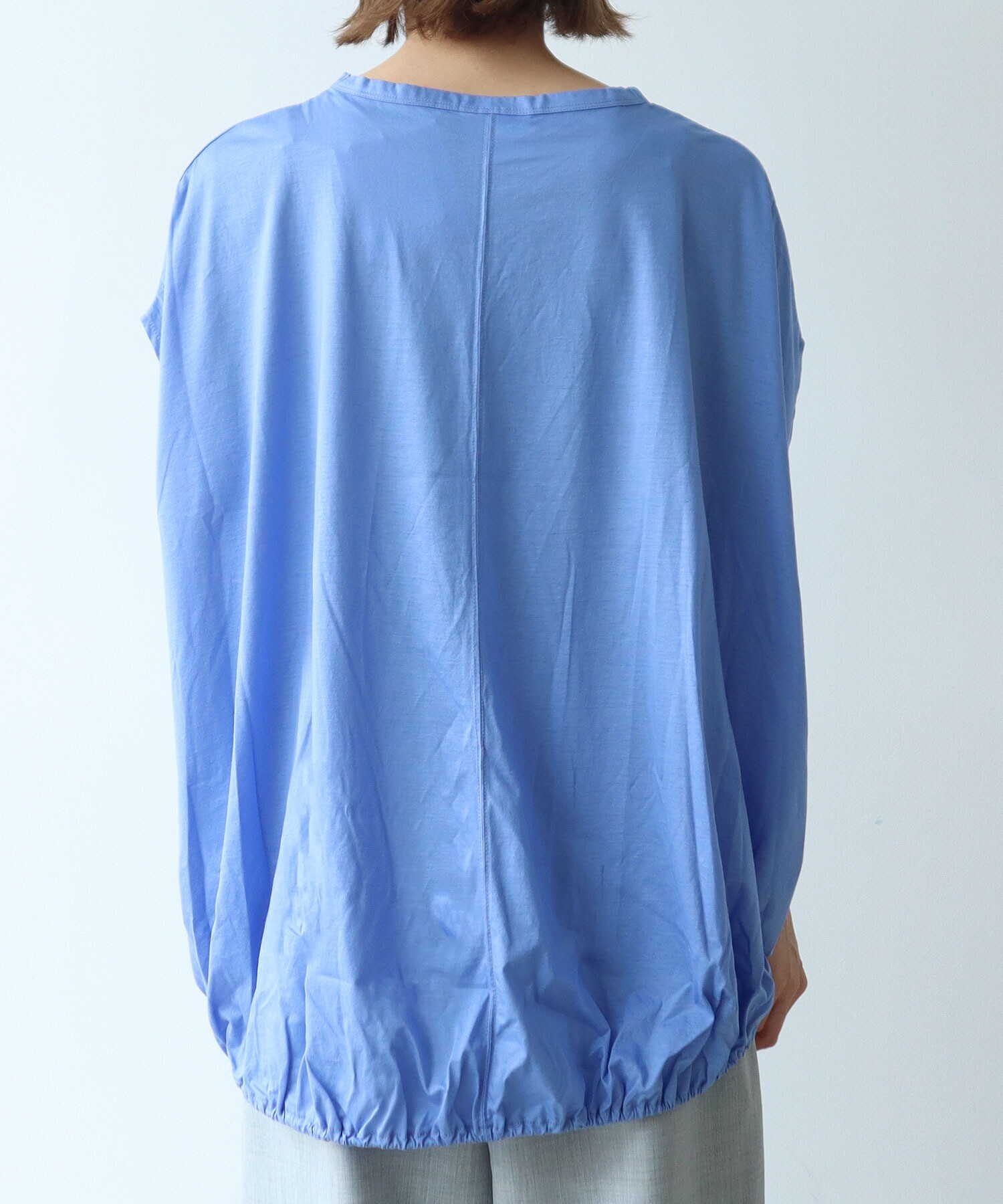 【518】アナイ　コットンアセテートガーターコクーン　プルオーバー　38 コットンテープ畦 プルオーバー|ANAYI OFFICIAL ONLINE STORE