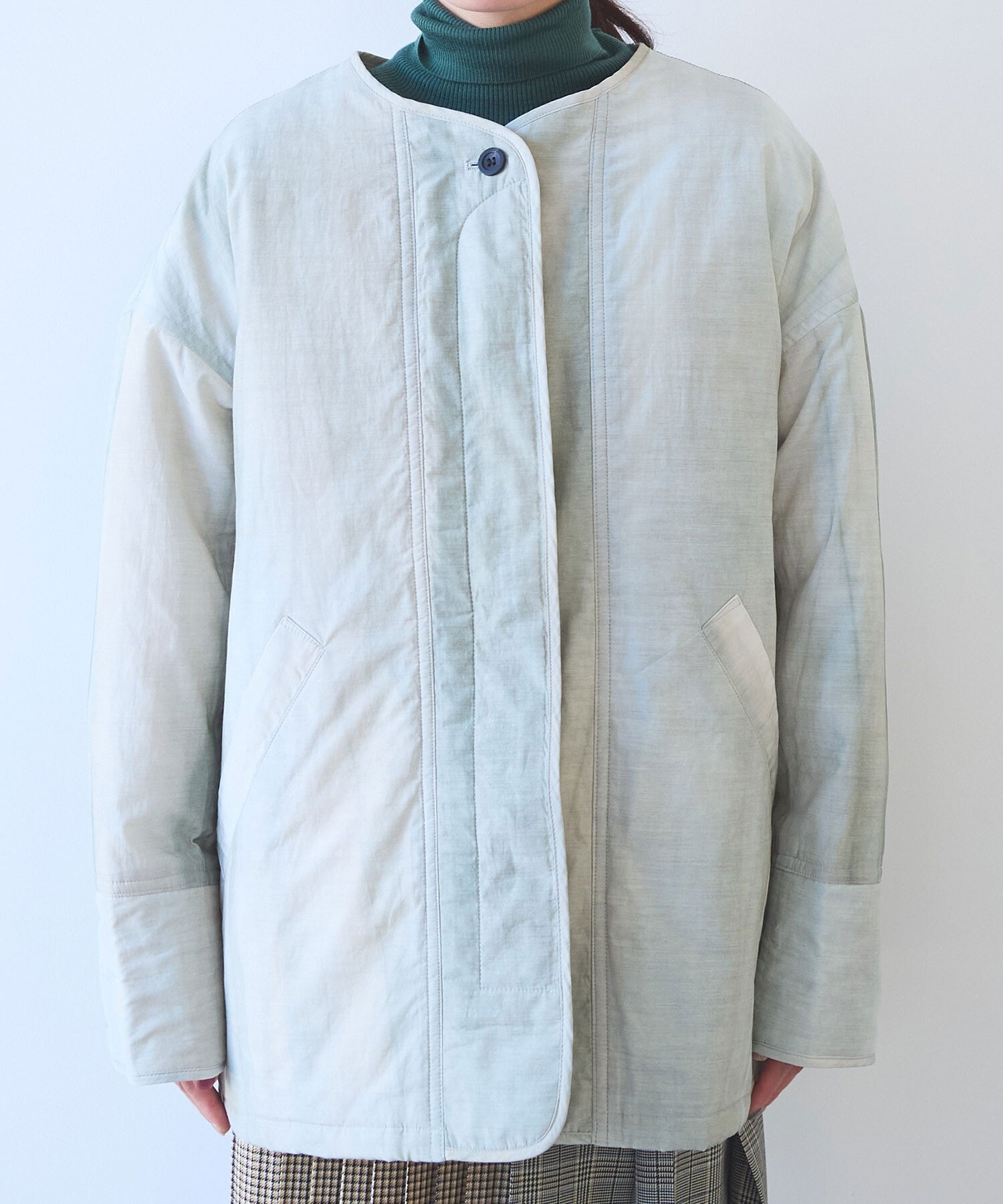EVODOWN hooded コート AMBIDEX Store 【予約販売】○コットンナイロン evodown 流し染