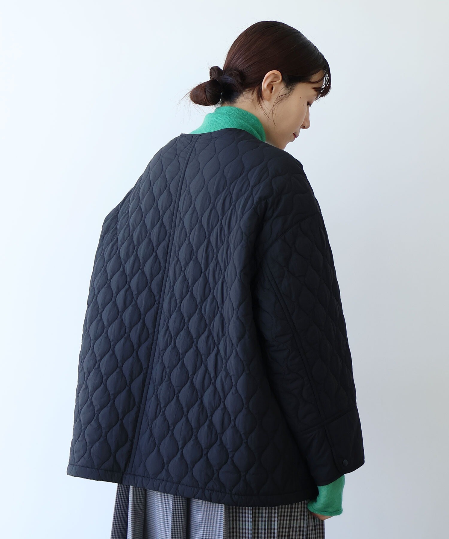AMBIDEX Store ○ナイロン evodown quilting ジャケット(F クロ): yuni