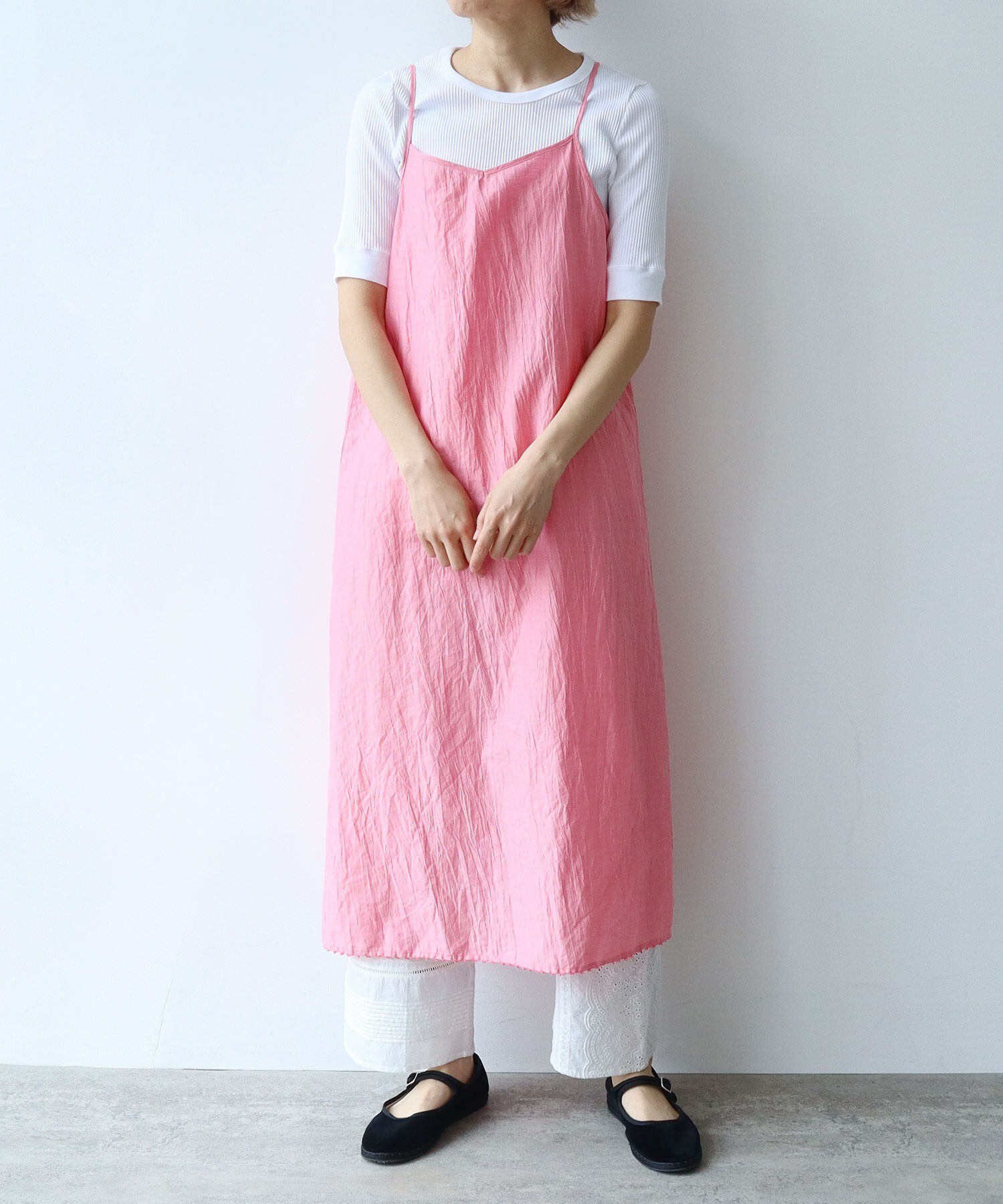 AMBIDEX Store 〇ひらひらパンジー かぎ針と刺繍ワンピース(F