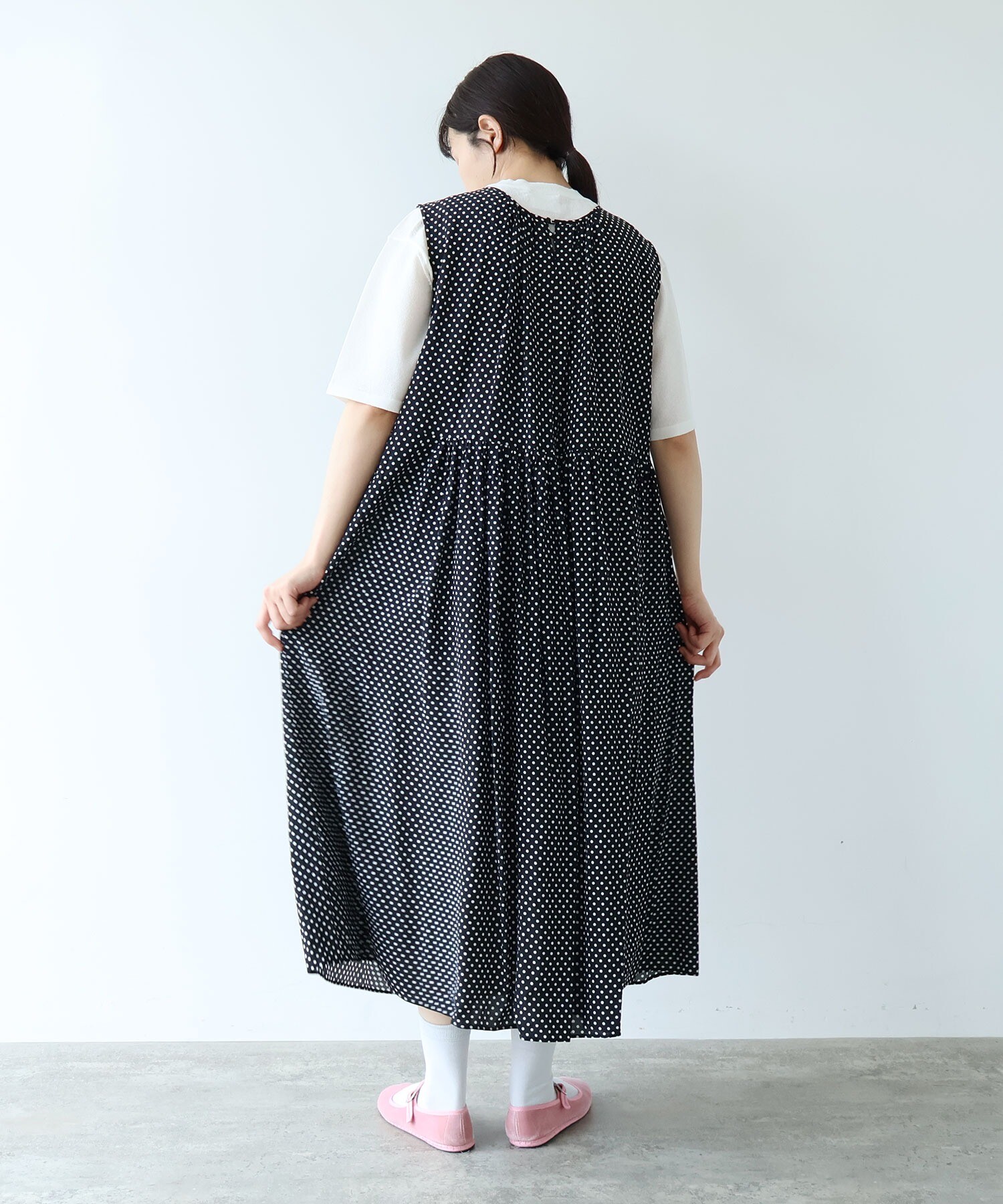 AMBIDEX Store 【予約販売】Rayon/Cupra/cotton print tiered no