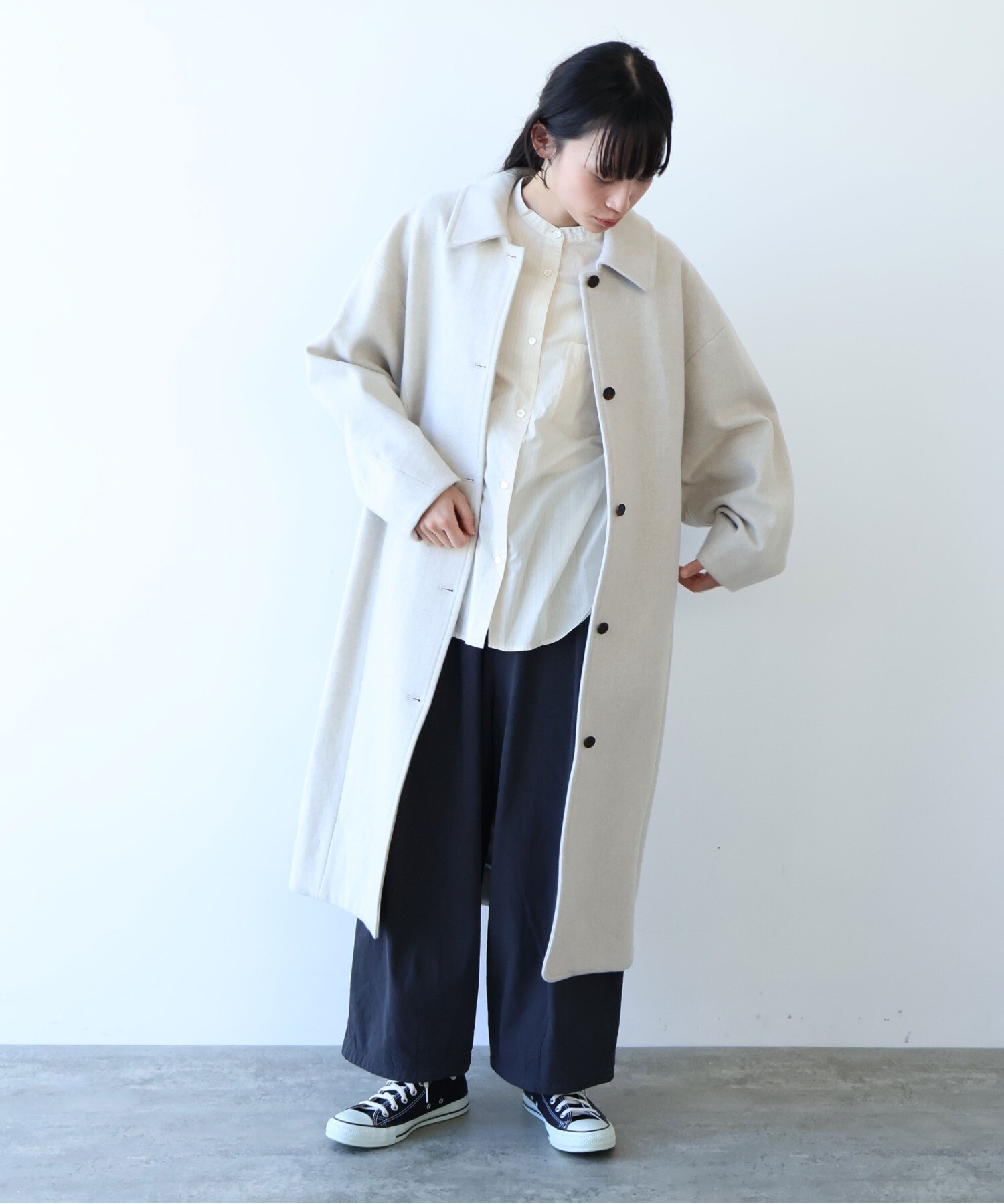 AMBIDEX Store ○強撚コットン近江晒 コクーンパンツ(F カーキ): yuni