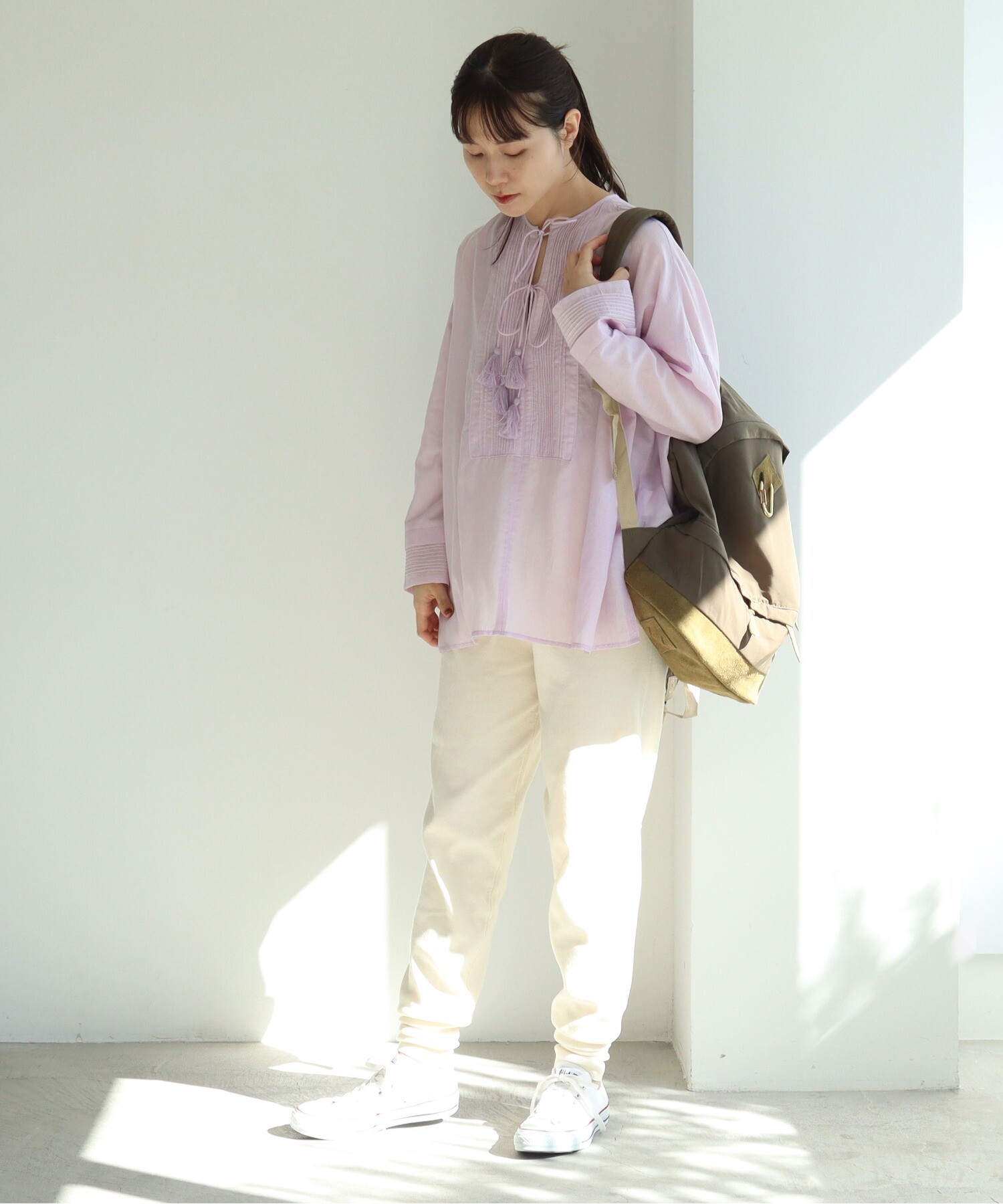 AMBIDEX Store 14G halfmilano knit pants(F キナリ): yuni