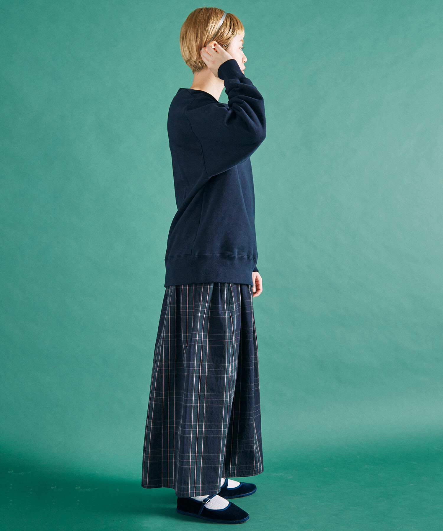 AMBIDEX Store △○30/8裏毛 pause ロゴ プルオーバー(F NAVY): FLAT 