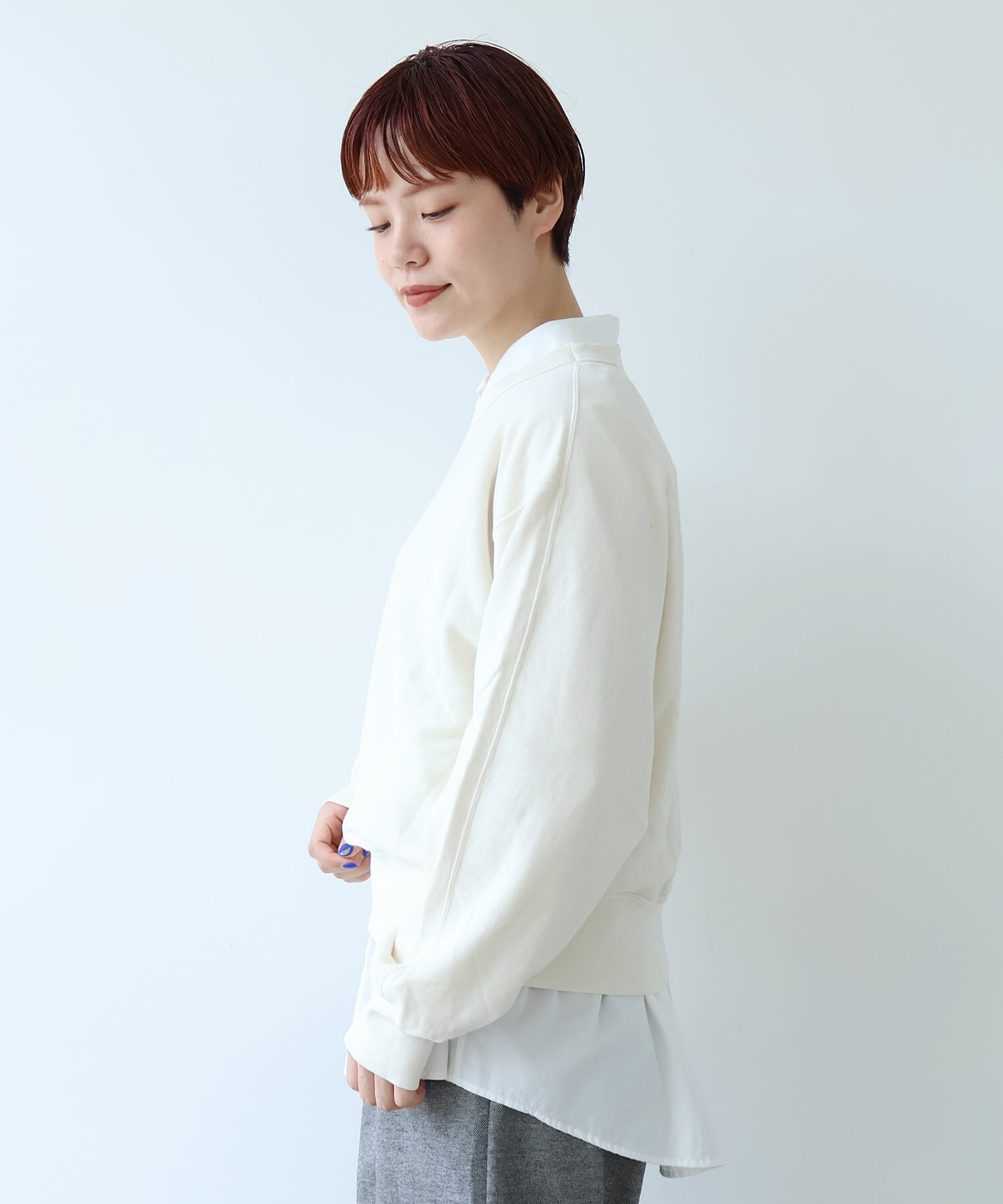 AMBIDEX Store ○GV HIGH TWIST 裏毛 CREW プルオーバー(F LIGHT