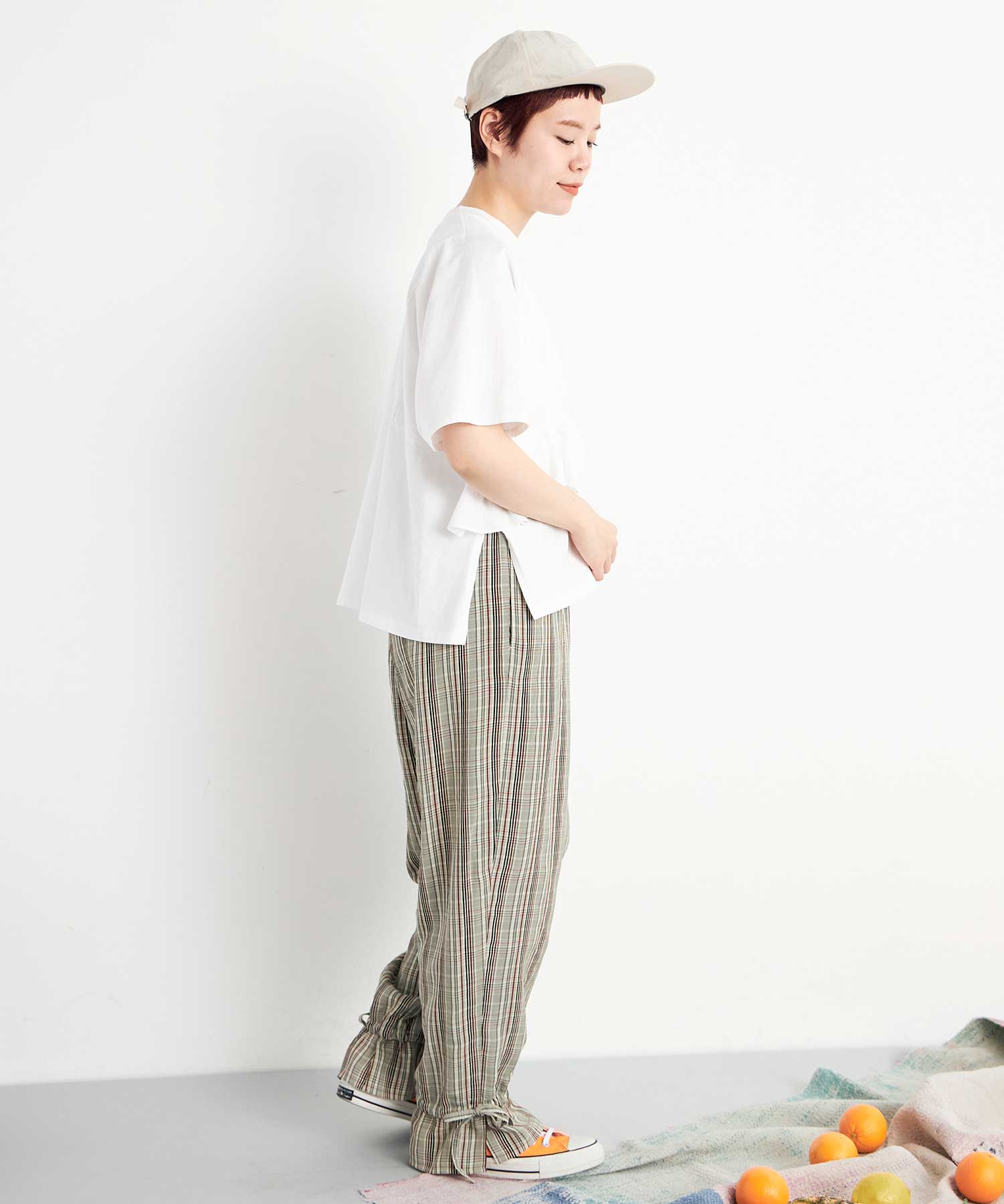 美品　WX700 専用 AMBIDEX Store ○40/2マーセライズ天竺 frill Tシャツ(F WHITE): buoybuoy