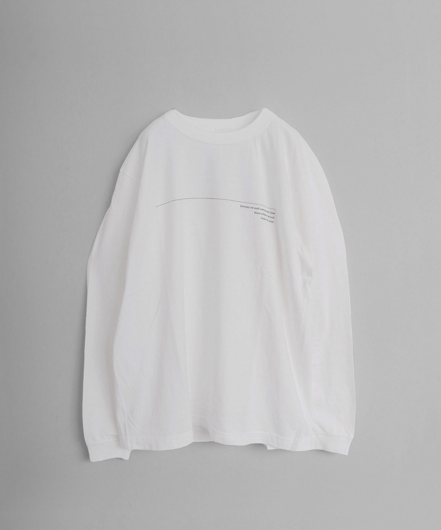 AMBIDEX Store セミコーマ天竺 バックプリント ロンT(F クロ): iki