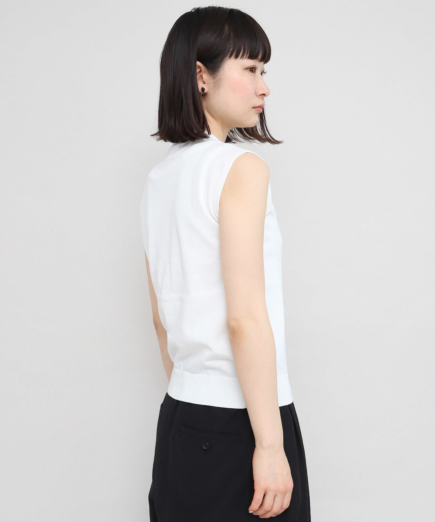 AMBIDEX Store △〇ギザコットン ノースリプルオーバー(F シロ): iki