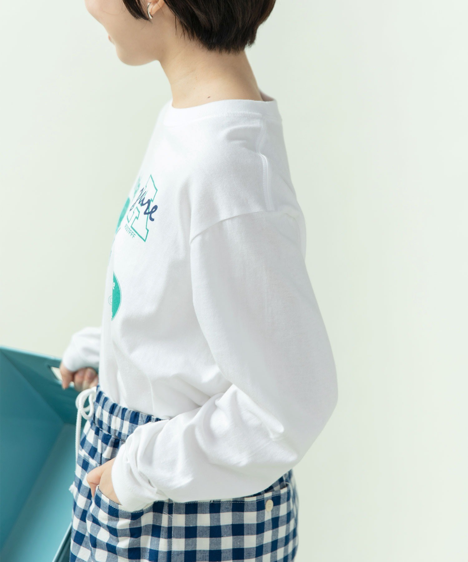 AMBIDEX Store 【予約販売】○Blue-Blue プリントロンT(F シロ): PAR ICI