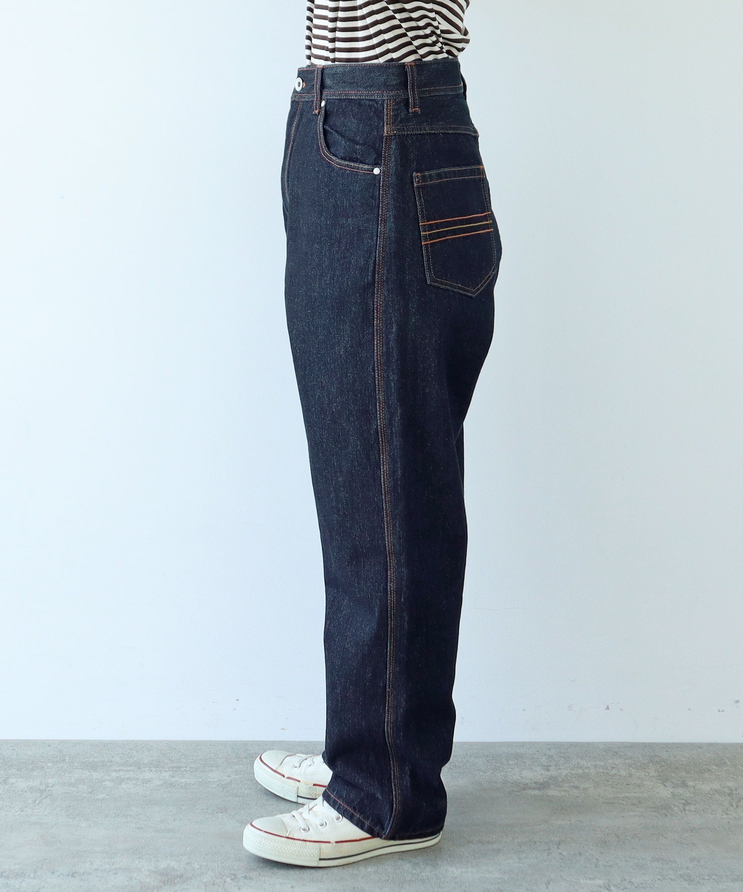 AMBIDEX Store 13OZデニム ストレートパンツ(M アオ): PAR ICI