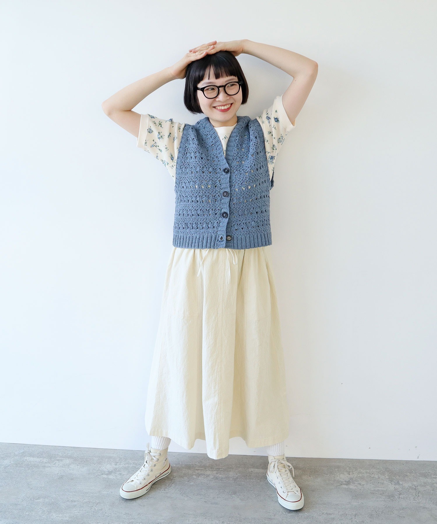 KANEKO ISAO カネコイサオ スカート ピンタック レディース 金子