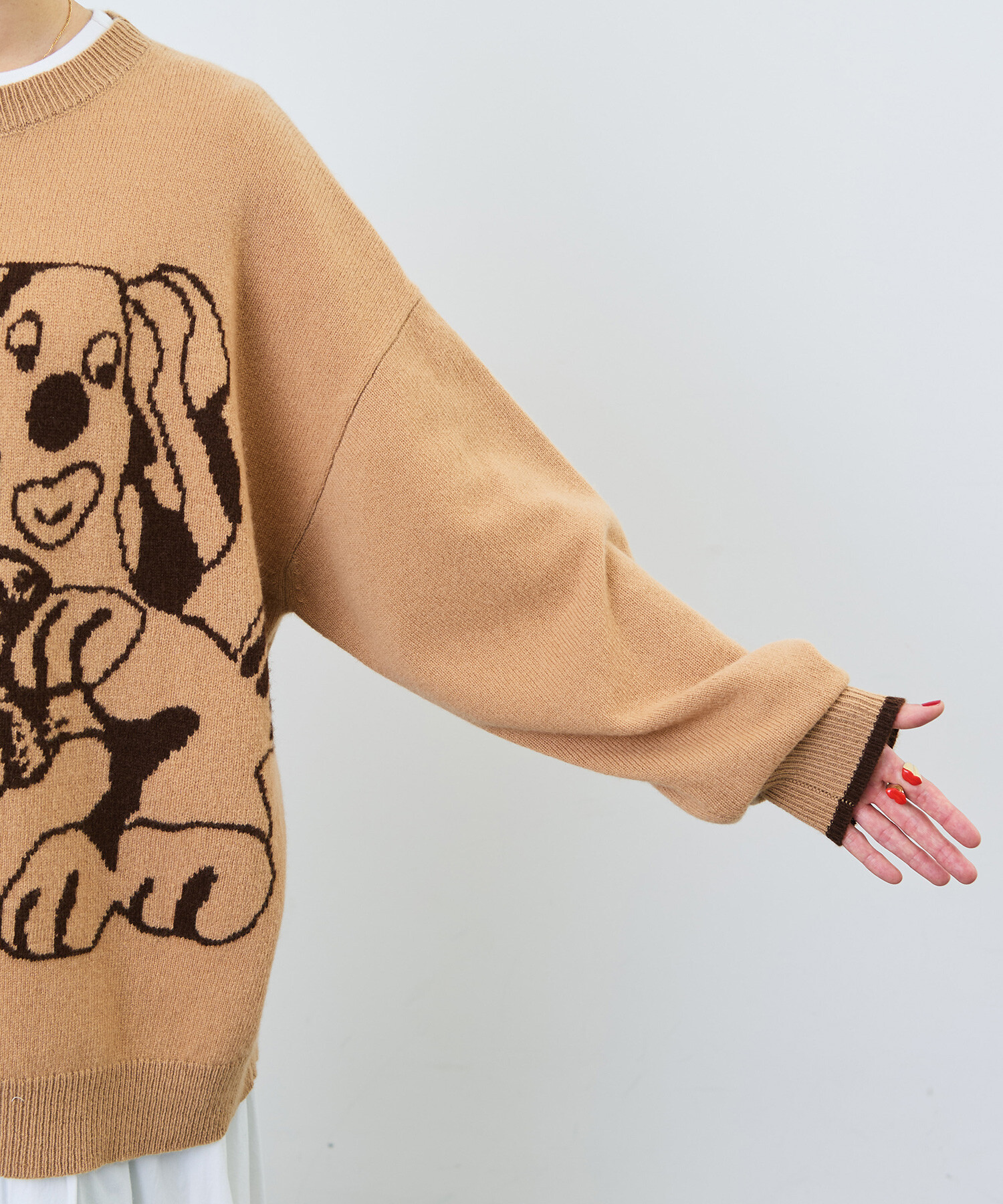 AMBIDEX Store 〇Tsuru Taisuke×WAAN インターシャニット(F GRAY