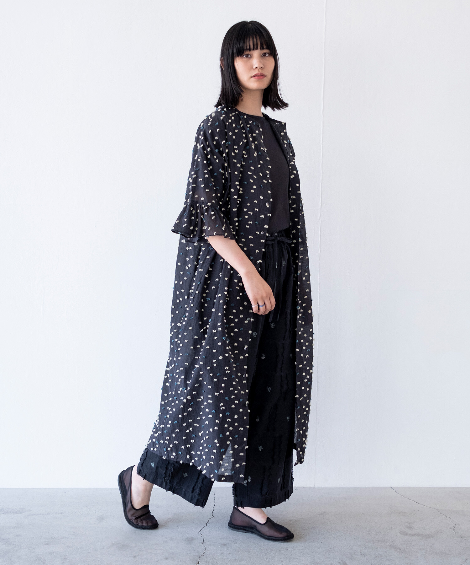 AMBIDEX Store 〇花吹雪' jacquard フリルワンピース(F