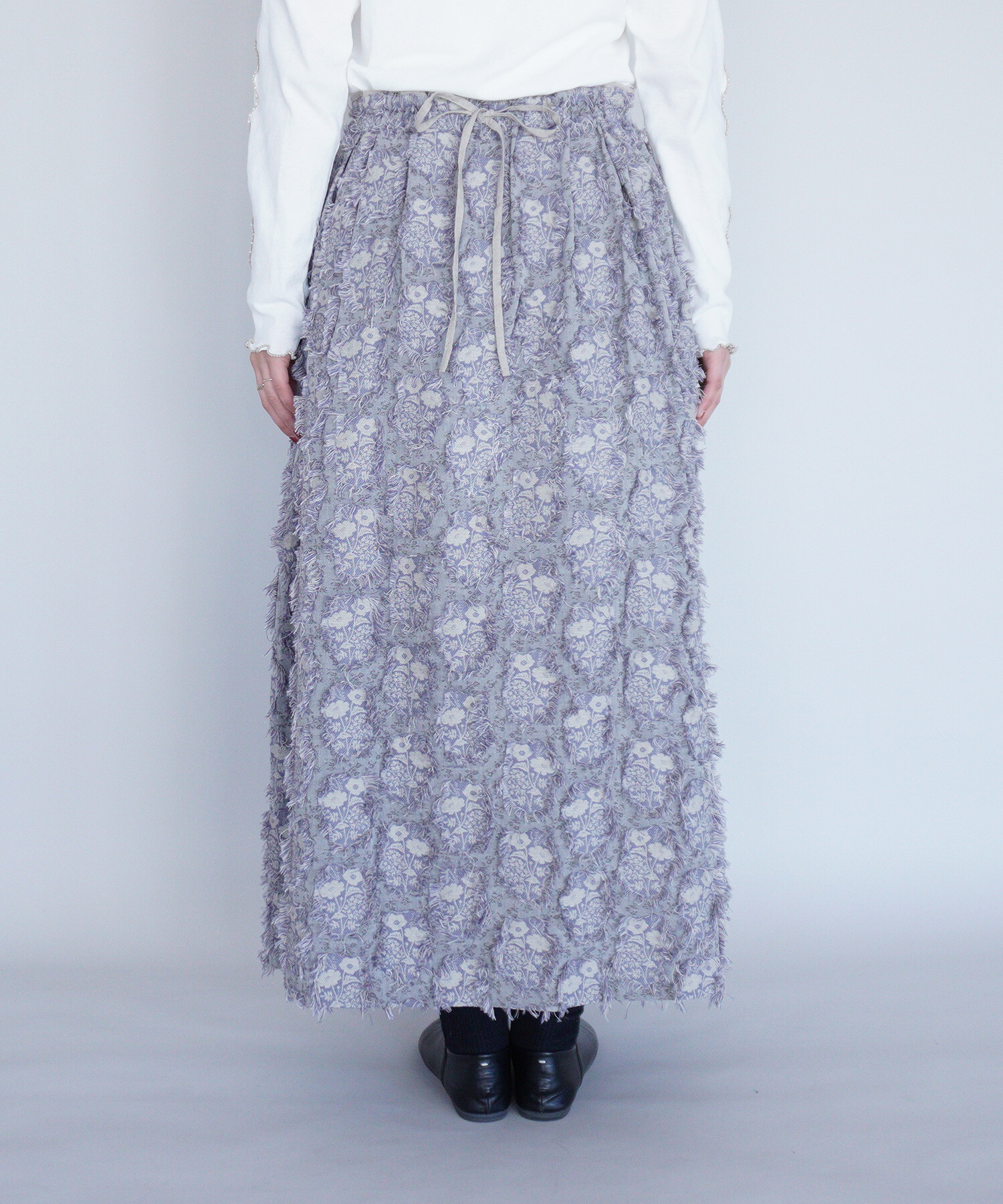 AMBIDEX Store 【予約販売】〇花野風jacquard スカート(F グレー