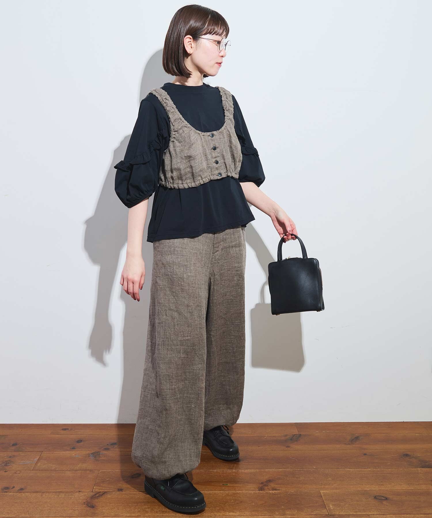 AMBIDEX Store ○〇classic LINEN bustier (F グレー): l'atelier du savon