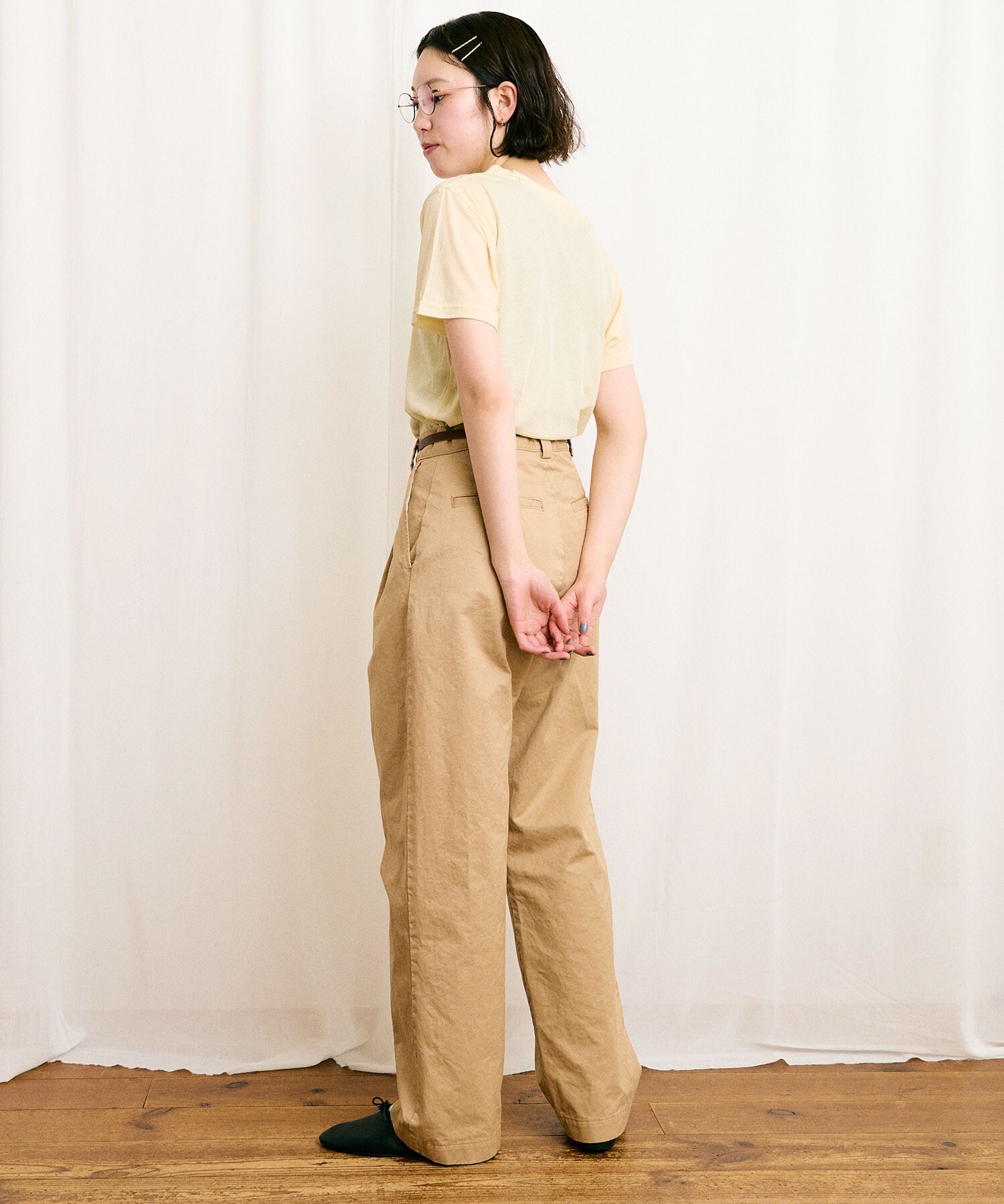 お歳暮 2024 AMBIDEX Store 〇mousse short sleeve(F イエロー): l'atelier トップス