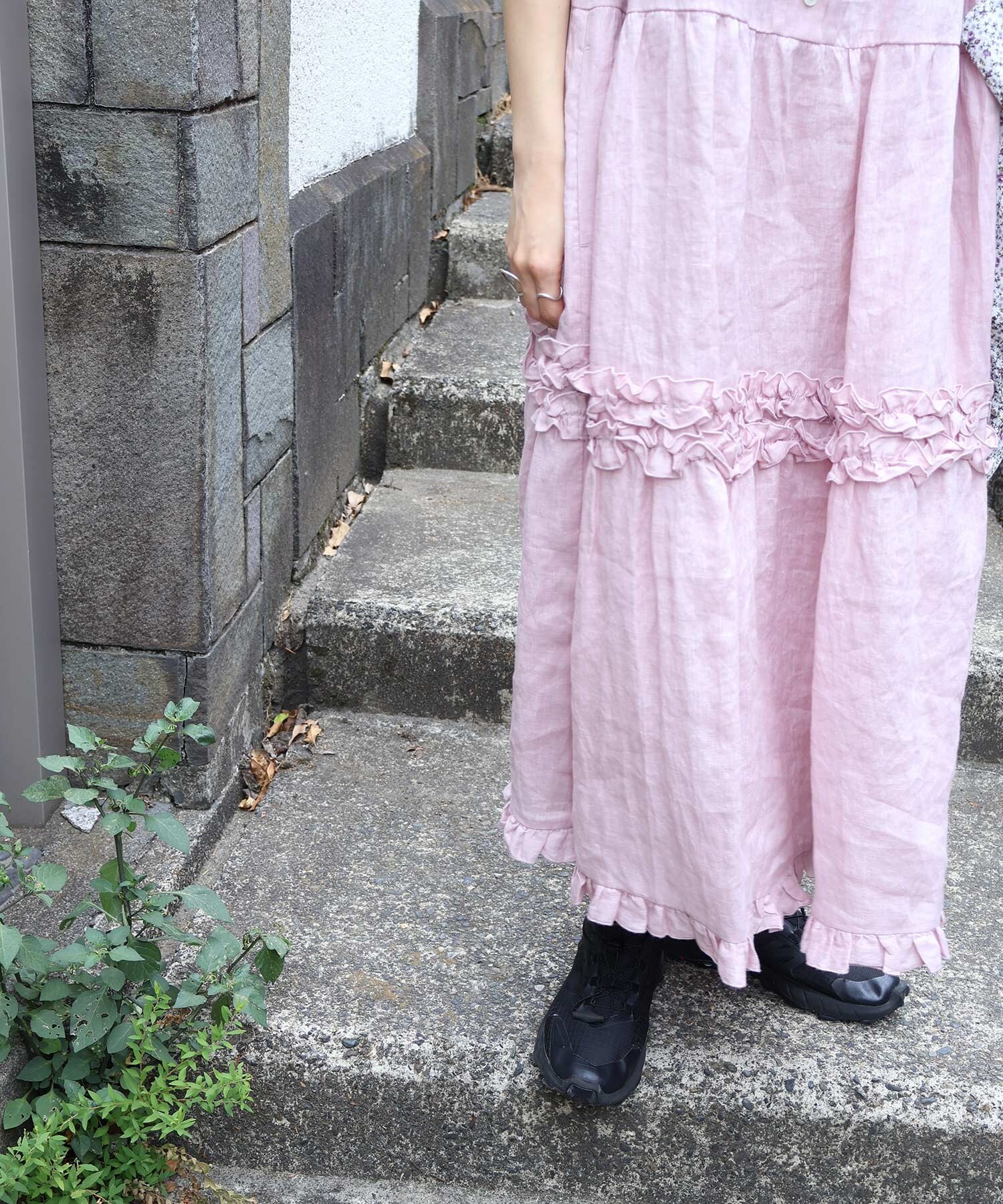 AMBIDEX Store daily LINEN dress(F ピンク): l'atelier du savon
