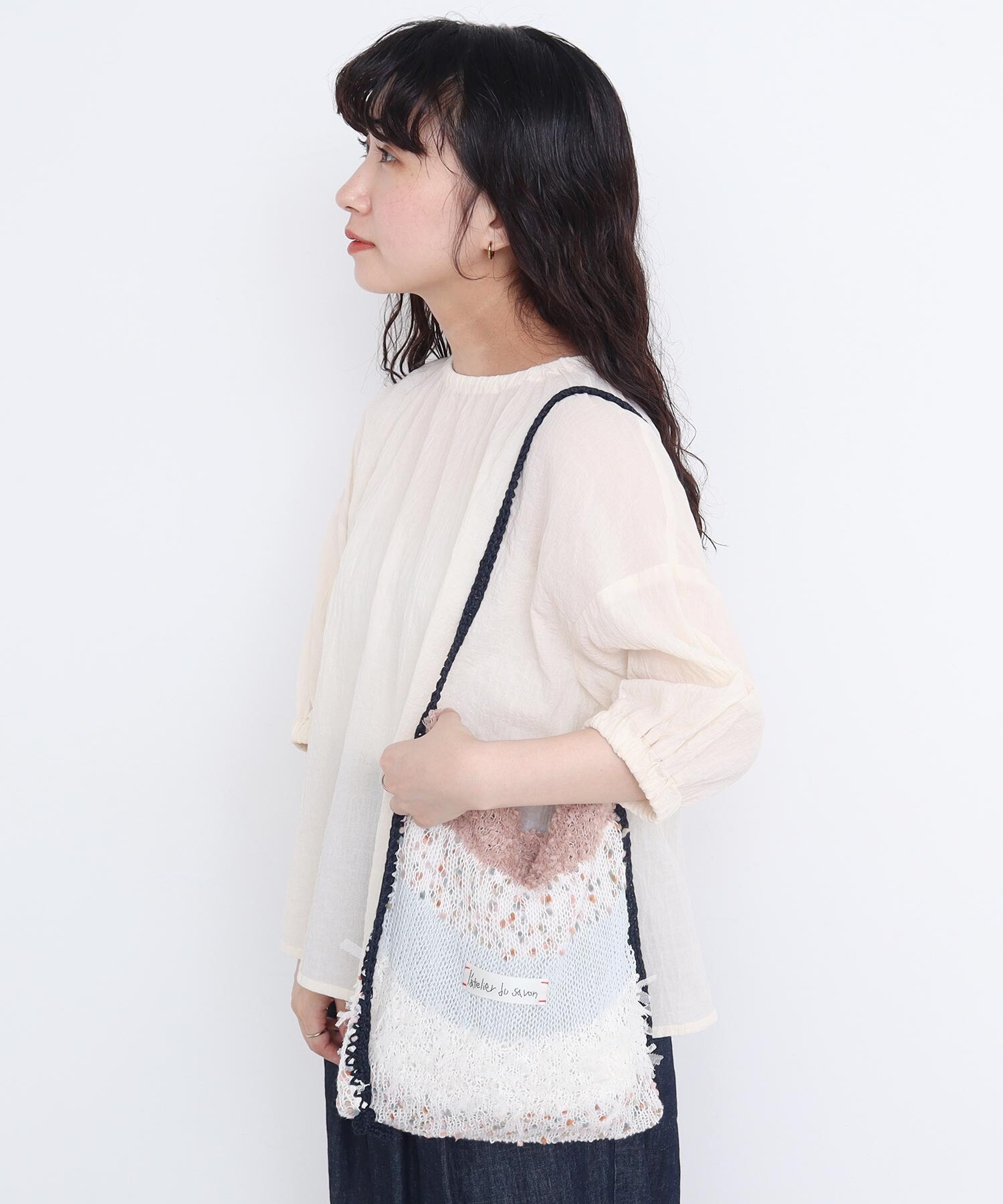 AMBIDEX Store 【予約販売】〇ぽつぽつ糸のcraft knitバッグ(F