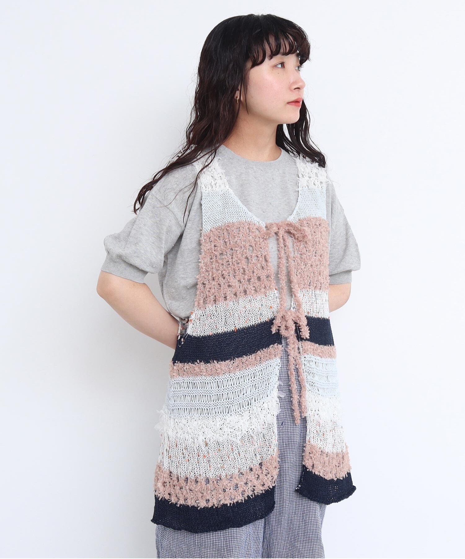 【Make stuff '25】てぃらアソートワークベスト 今期新品⭐︎ニコアンドMake stuff '25] てぃらアソートワーク