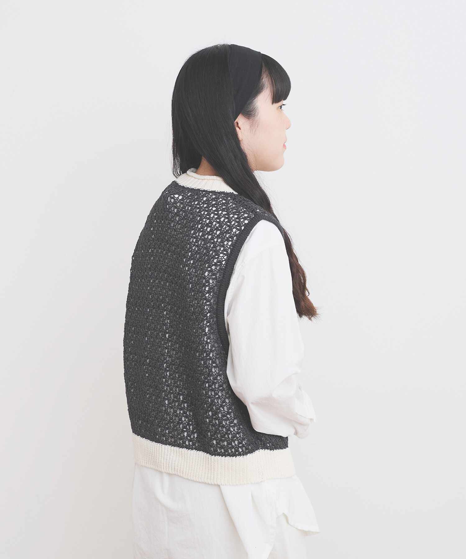 ambi.MAX 変形メッシュ編みベスト buoybuoy yuni ambi.MAX 変形メッシュ編みベスト buoybuoy yuni - メルカリ