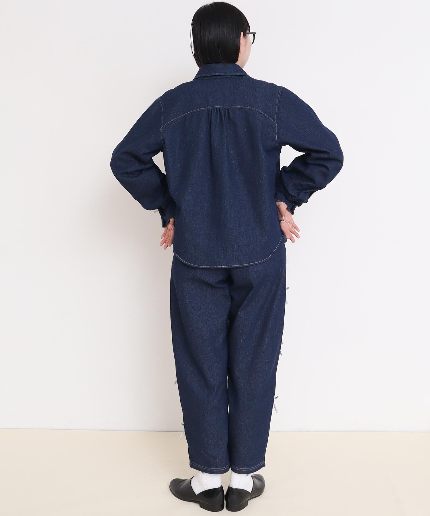 AMBIDEX Store ○Ribbon デニムブラウス(F コン): l'atelier du