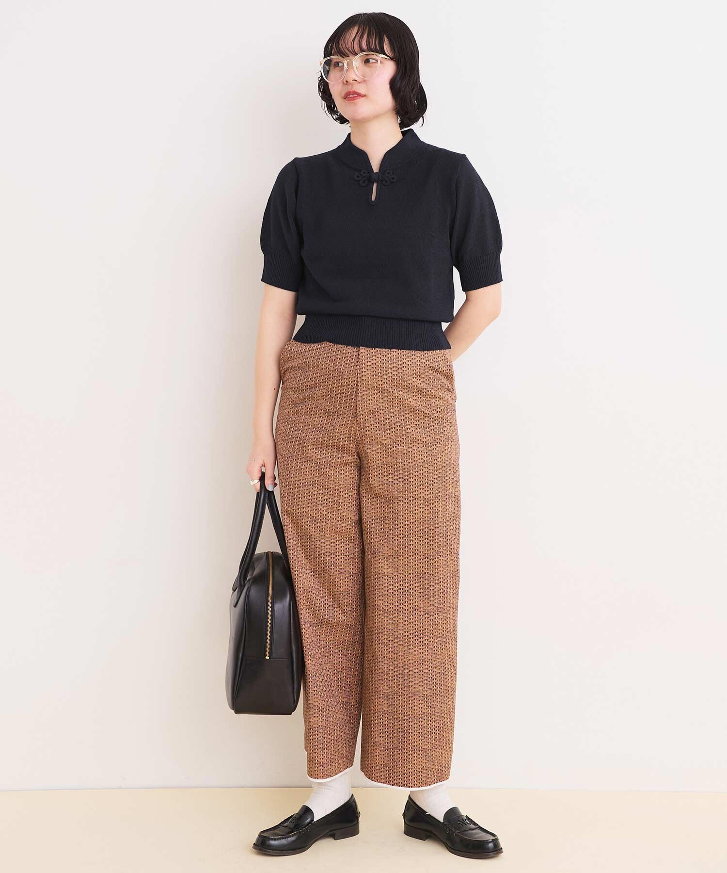 AMBIDEX Store 【予約販売】〇COTTON NYLON 華釦 半袖プル