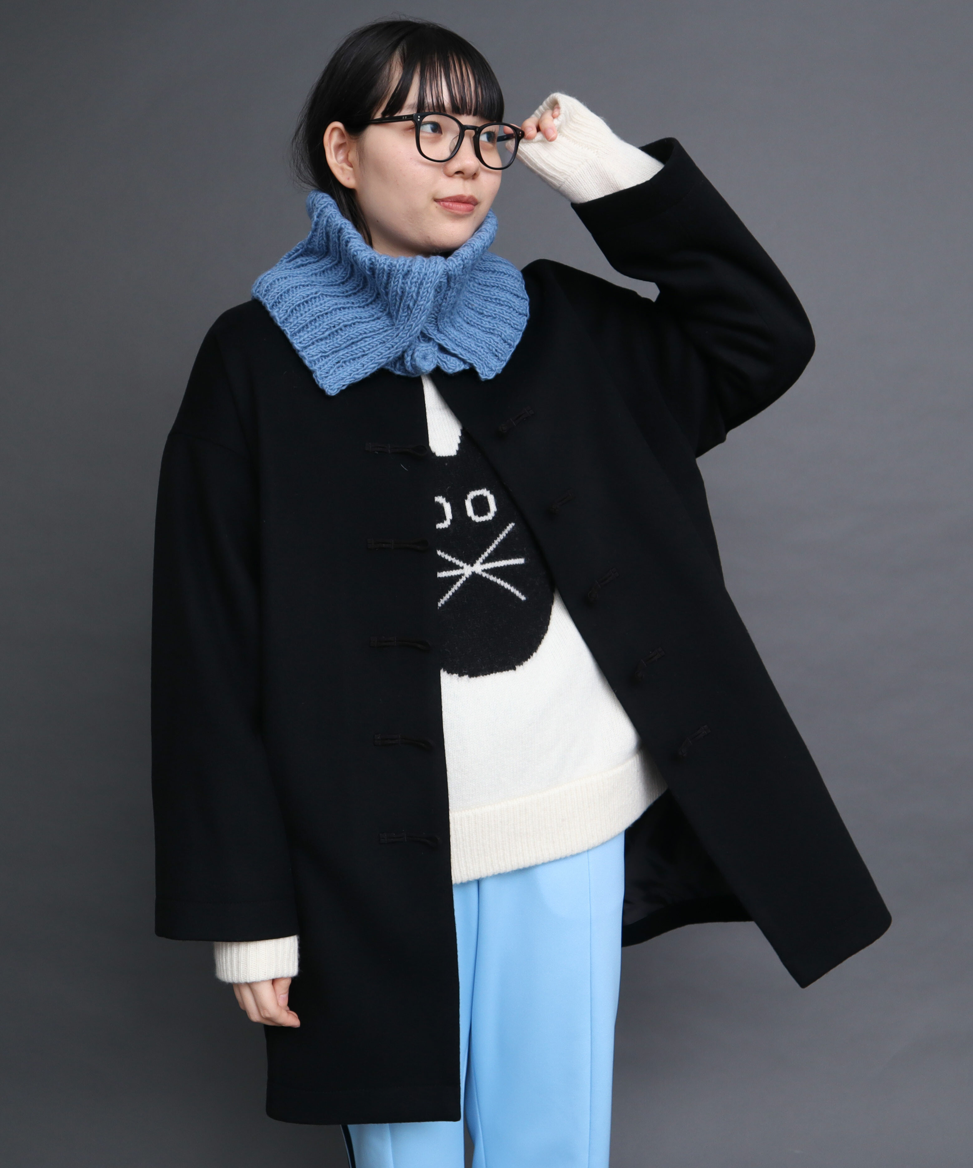 AMBIDEX Store ○WOOL COLLAR ネックウォーマー(F BLACK): l'atelier