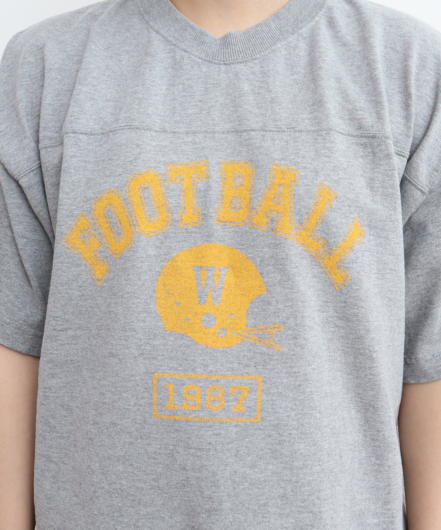 AMBIDEX Store ○アメリカンドライ天竺 フットボールTシャツ(F