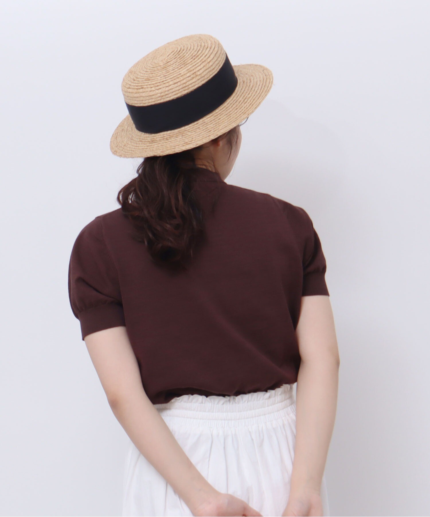 AMBIDEX Store △Cool Cotton ポロニット(F クロ): Dot and Stripes 