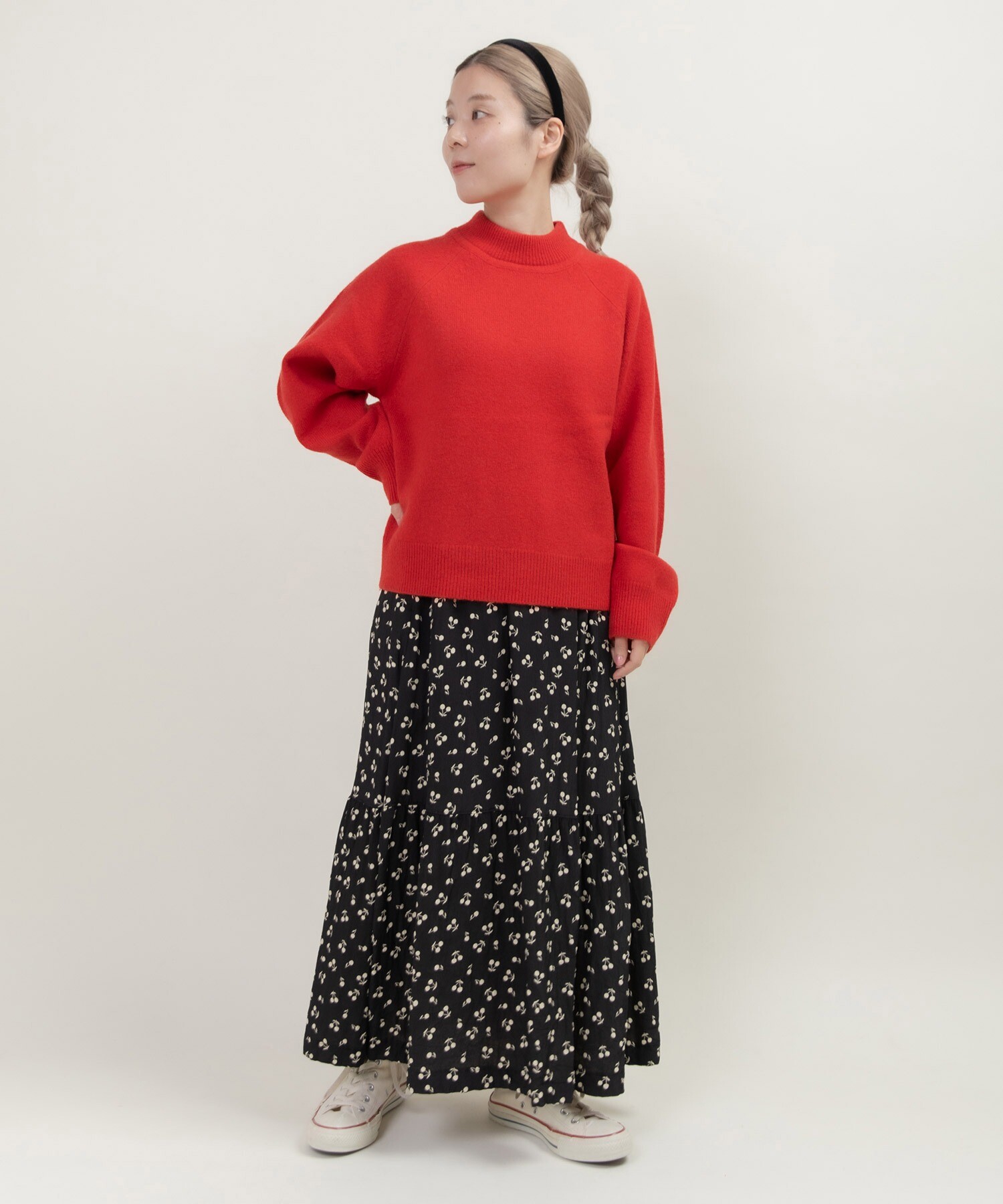 AMBIDEX Store 2/15ラムウール ハイネックプルオーバー(F ピンク