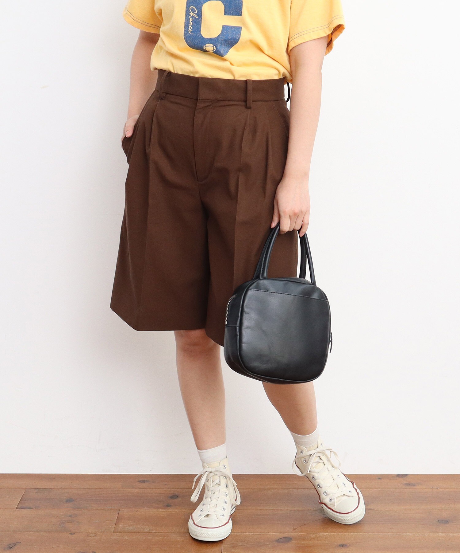 Bshop 麻フレアハーフパンツ AMBIDEX Store △○強撚ツイル マーベルトハーフパンツ(36 コン