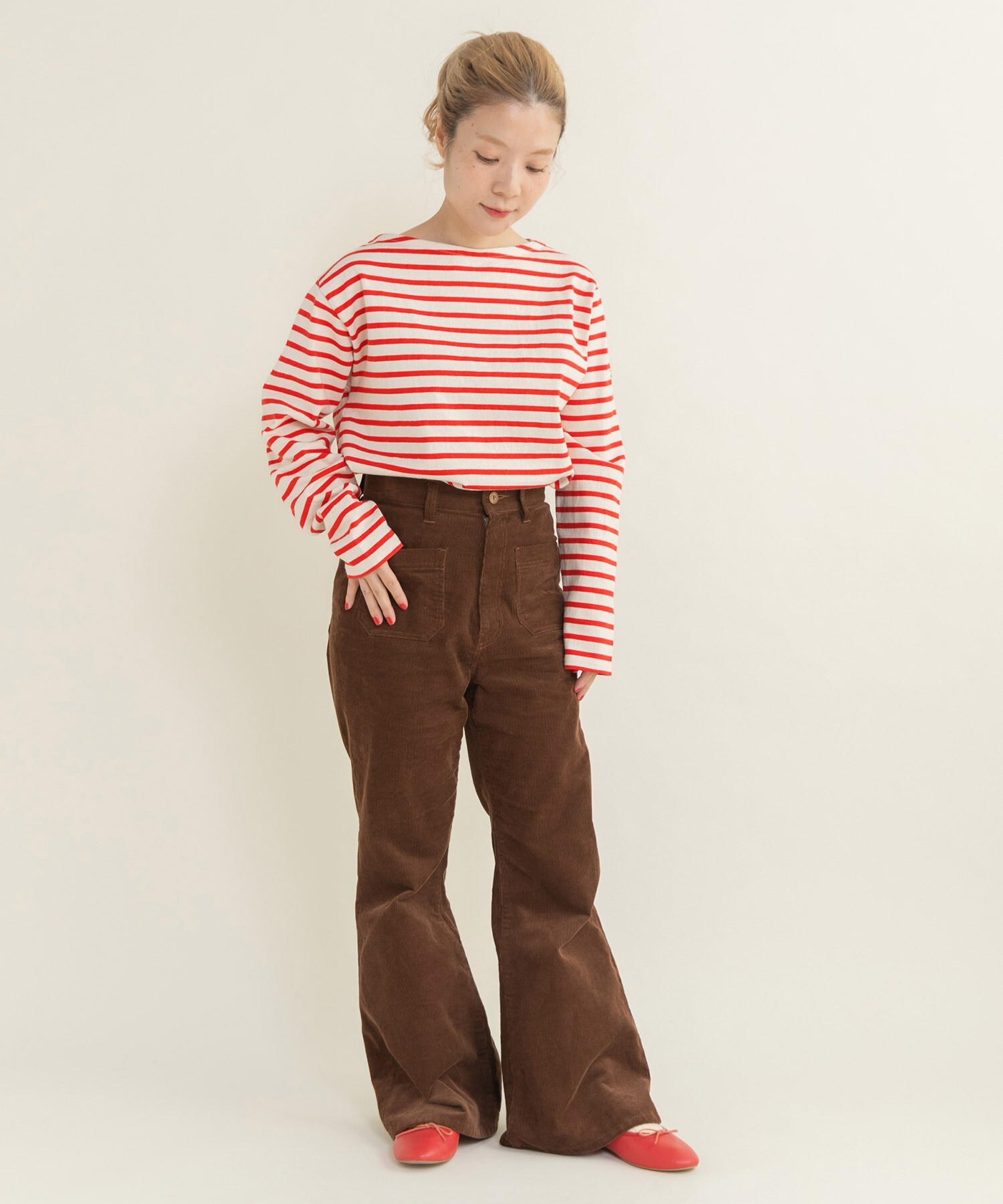 yukiemonペタペタ半袖フレアᎢ yukiemonペタペタ半袖フレアᎢ