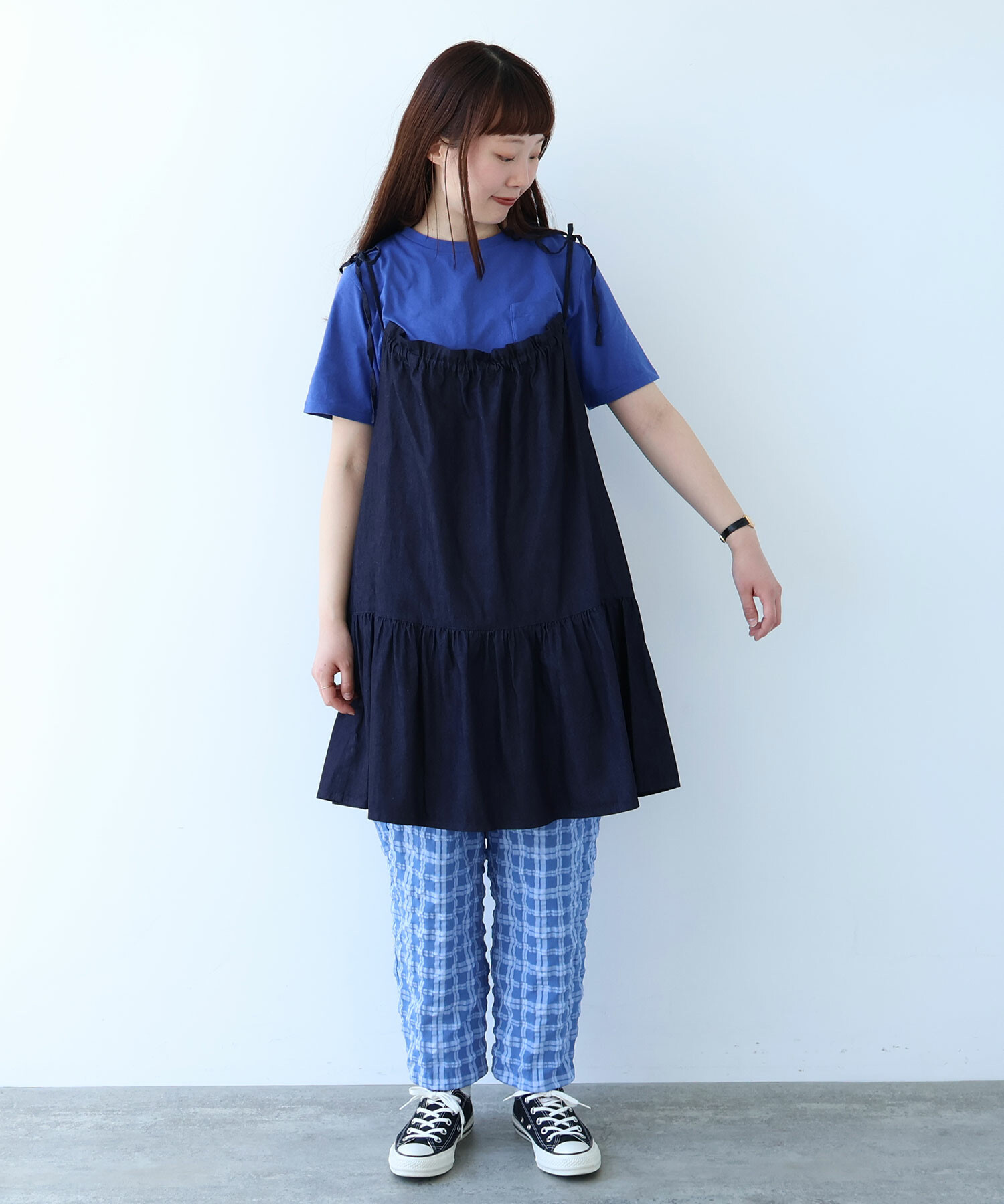 AMBIDEX Store ○ 5.5oz denim kincyaku チュニックブラウス(F