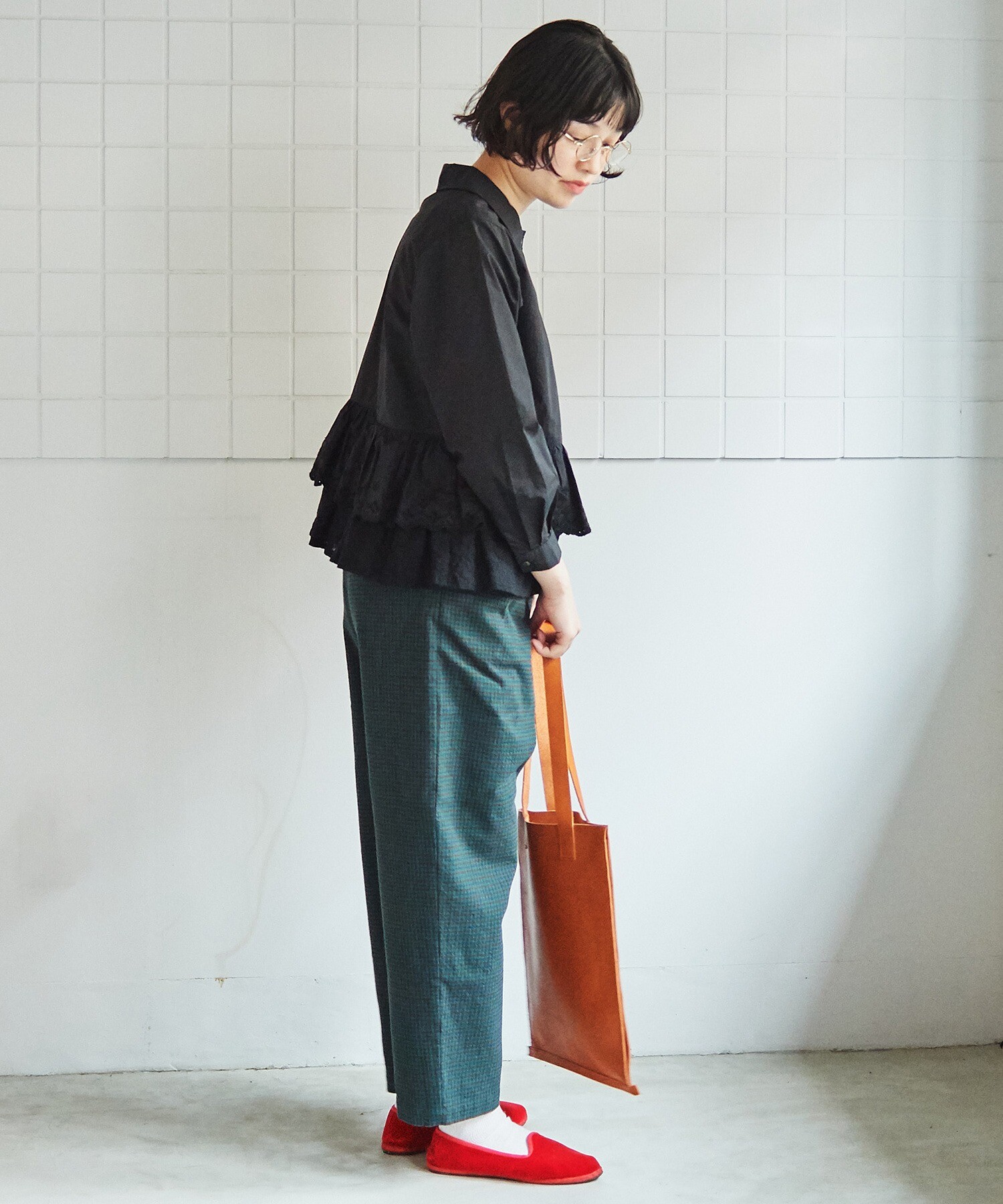 AMBIDEX Store ○flower lace ブラウス(F クロ): bulle de savon