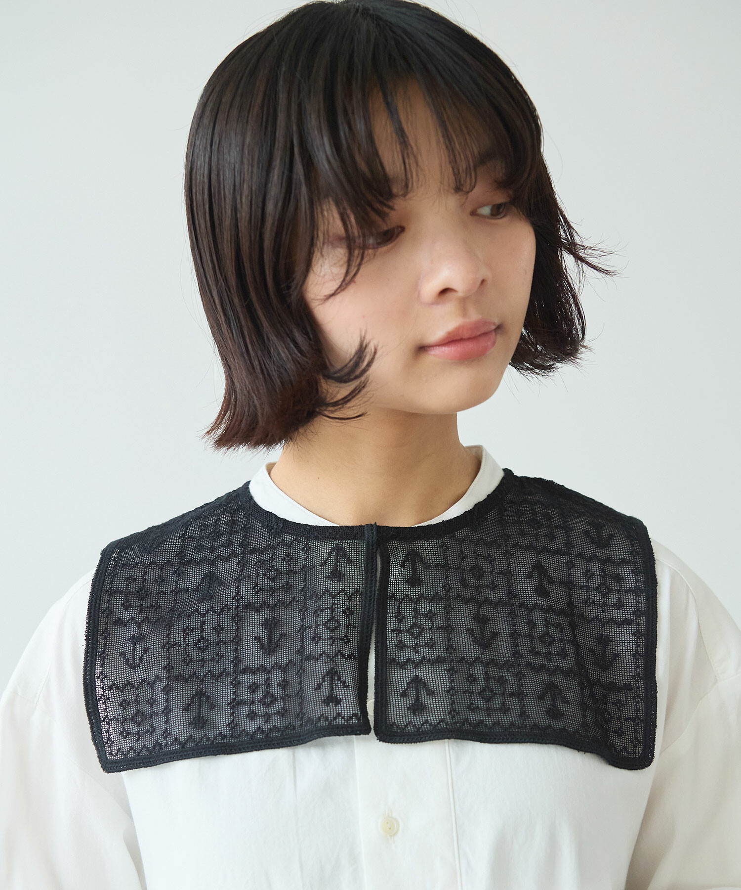 AMBIDEX Store △〇 クロスステッチ レース つけ襟(F クロ): bulle de