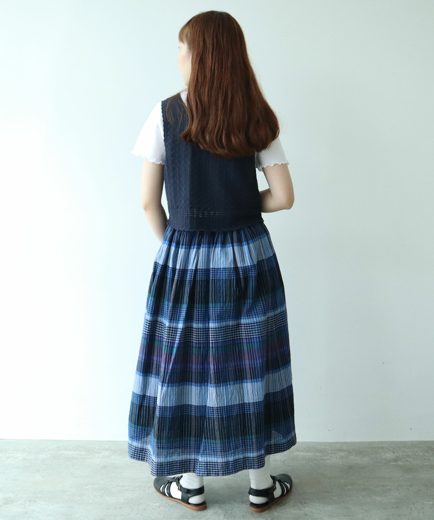 美品　アパルトモン　ドゥーズィエムクラス コットンニット　ベスト　あぜ編み　F 美品 アパルトモン ドゥーズィエムクラス コットンニット ベスト