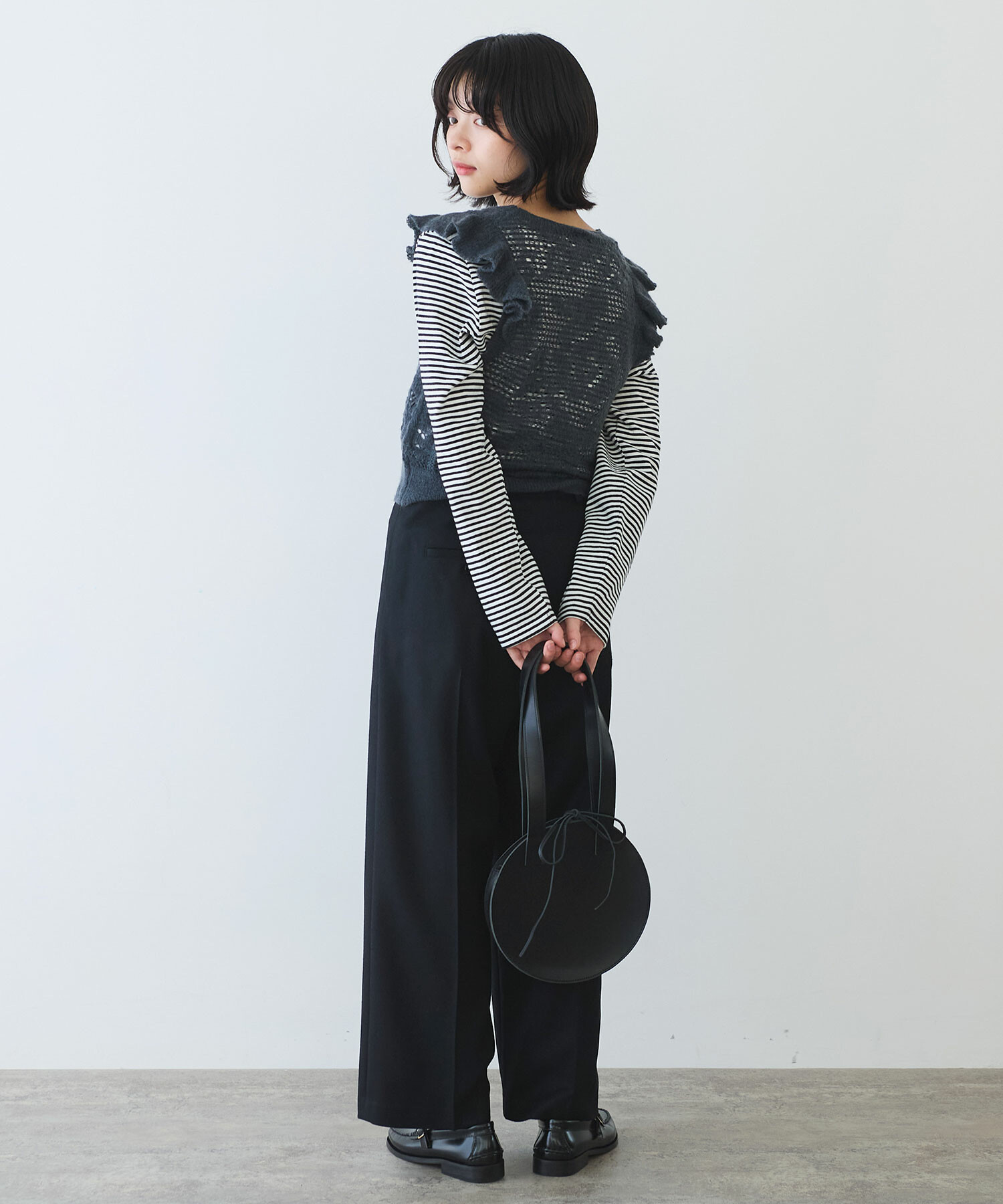 AMBIDEX Store ○ hana hana モヘア ベスト(F アカ): bulle de savon