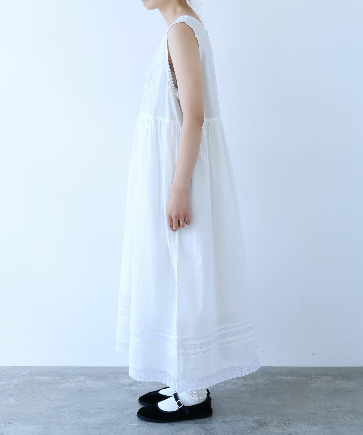 AMBIDEX Store 【予約販売】○ antique lace summer dress(F スミクロ