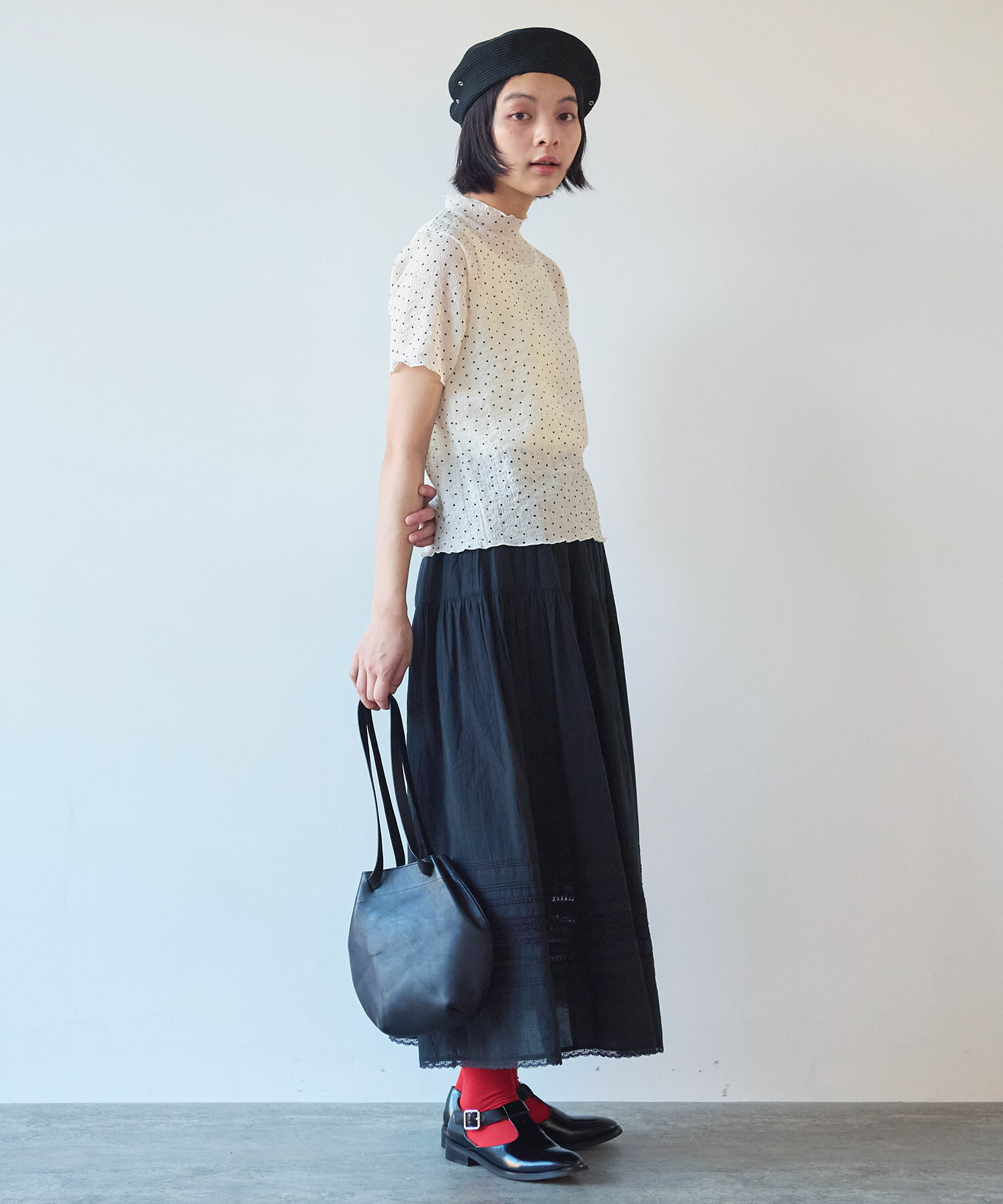 AMBIDEX Store △〇 アンティークレース スカート(F クロ