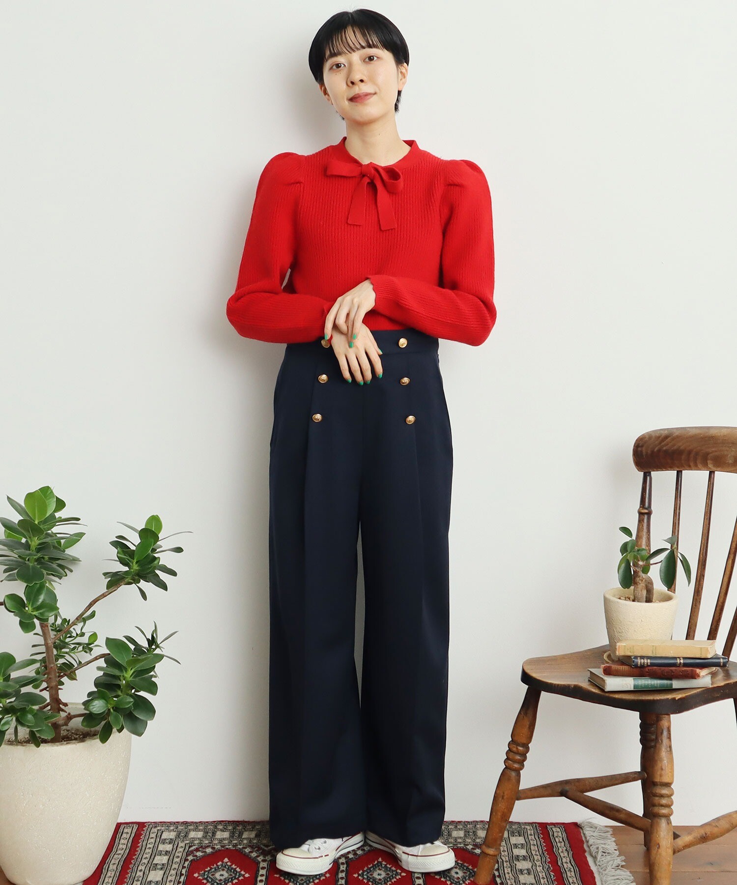 モデル158cm サンプルからの修正点→袖山のボリュームが減ります。