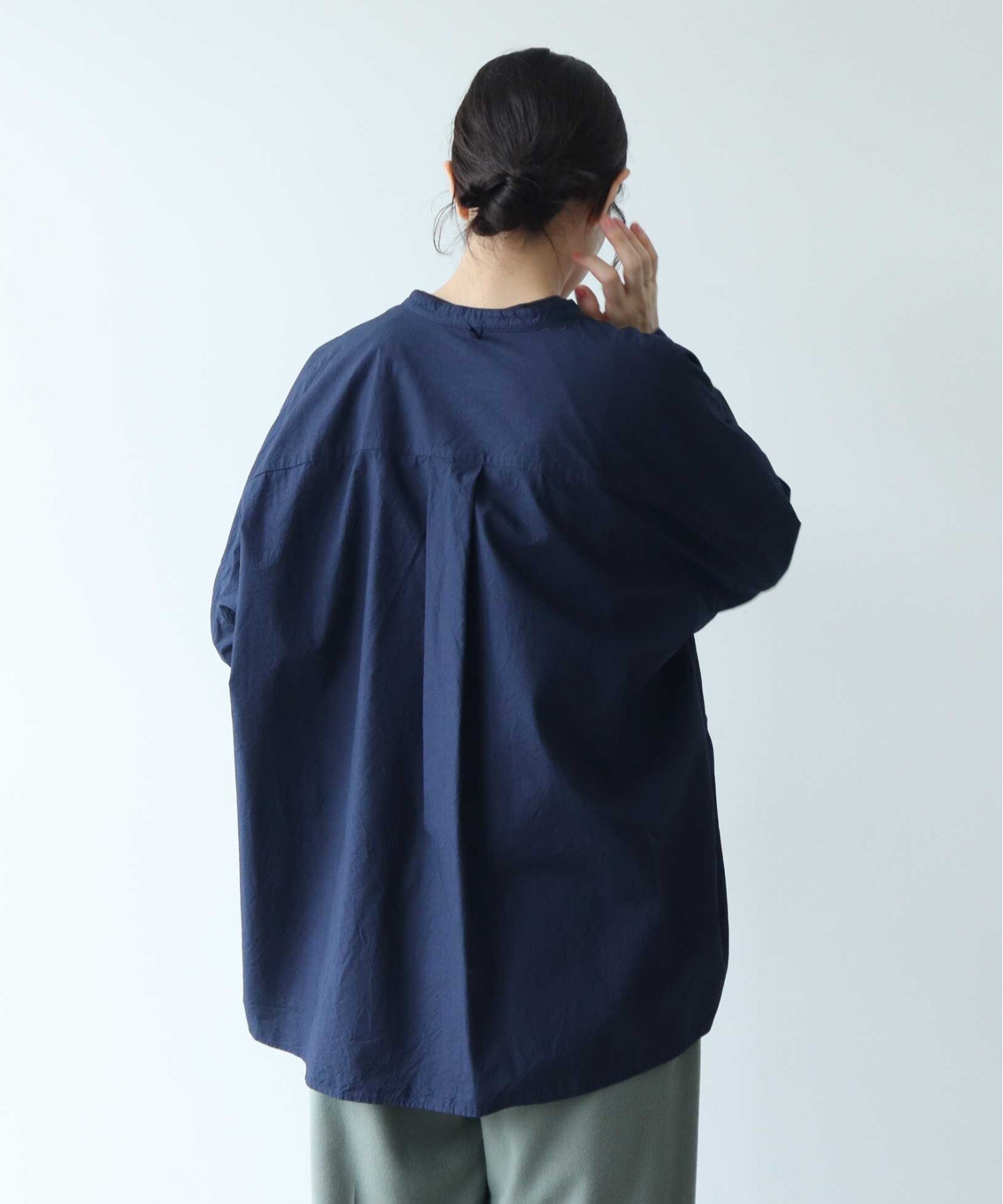 AMBIDEX Store ○コットンキャッチワッシャー ワイドブラウス '24AW(F ライラック): yuni