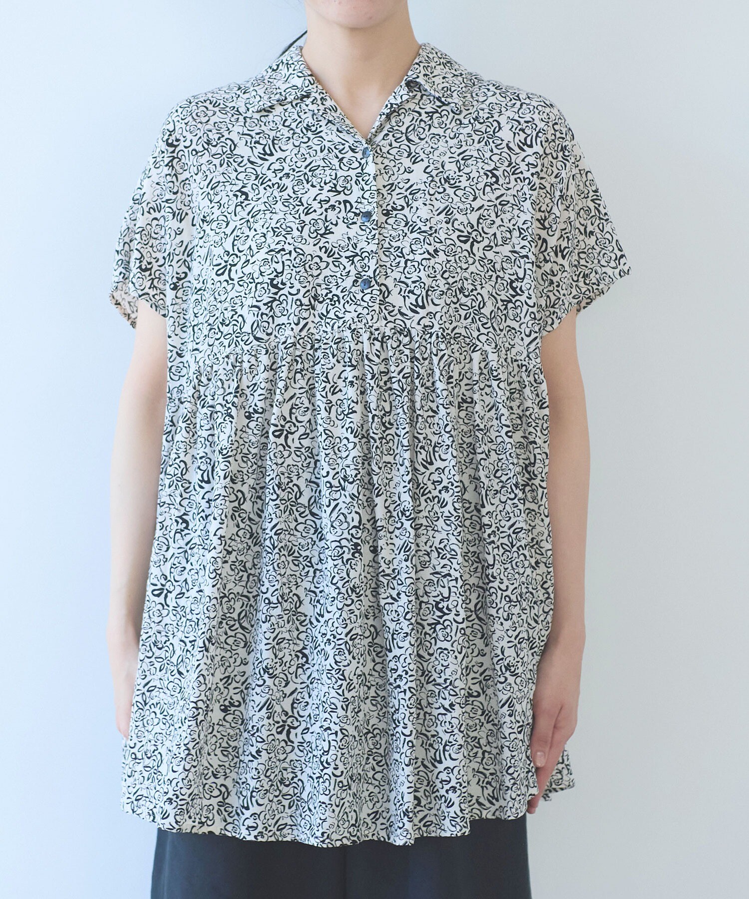 AMBIDEX Store rayon cupla cotton flower print open peprum