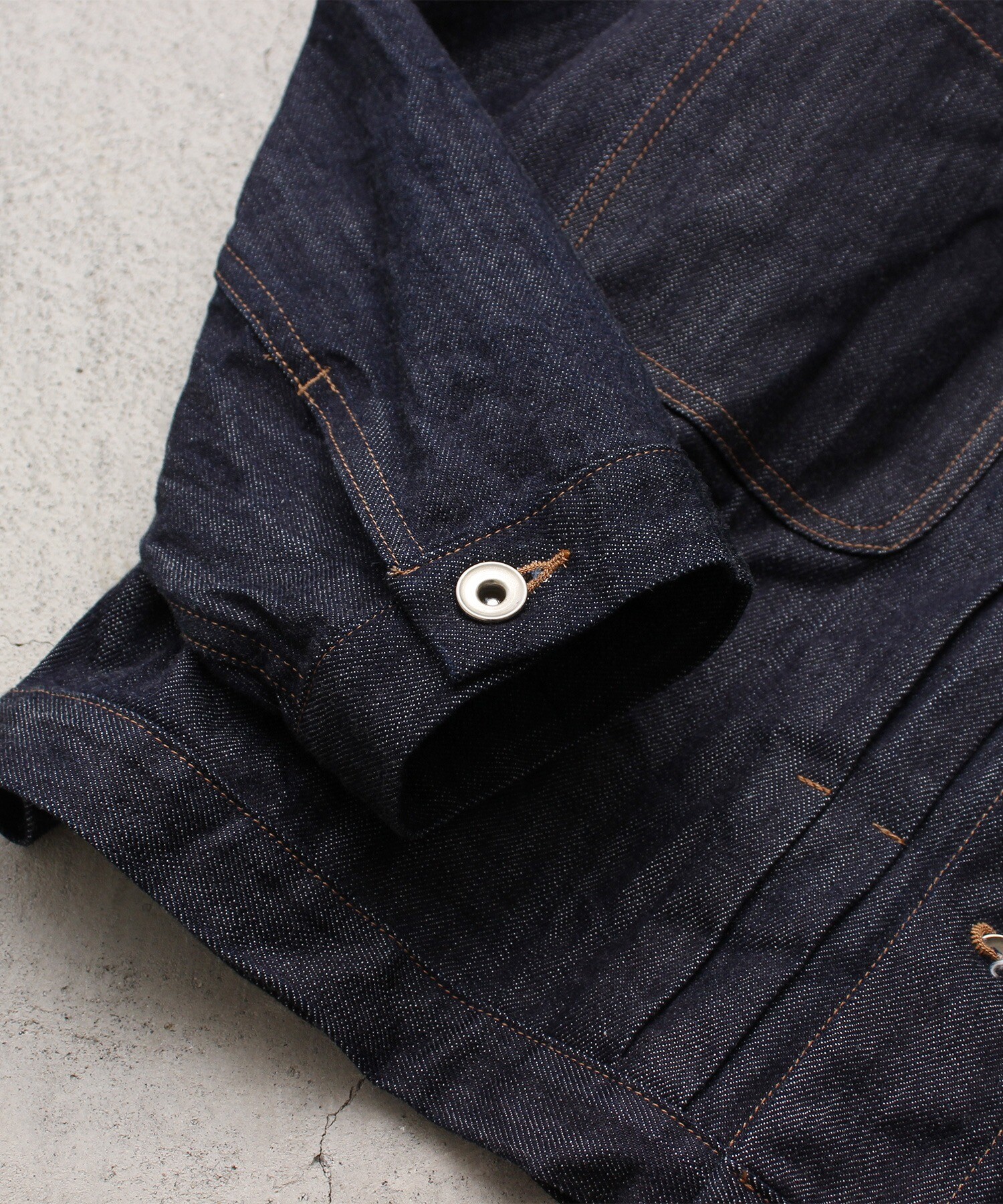 yuni コットンデニムノーカラーブルゾン AMBIDEX Store △cotton denim ノーカラー ブルゾン(F コン): yuni