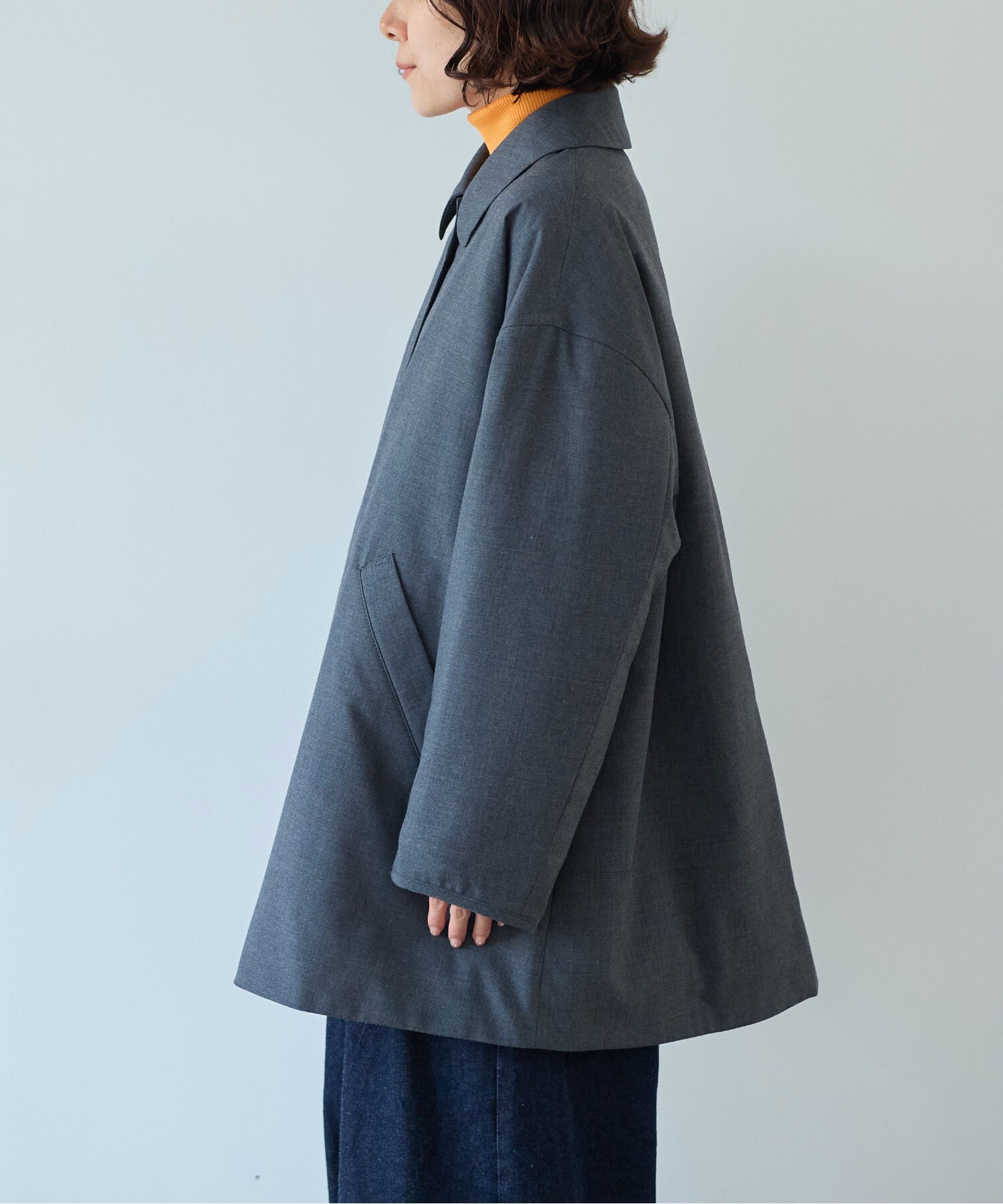 AMBIDEX Store ○evodown middle length コート(F チャコールグレー): yuni