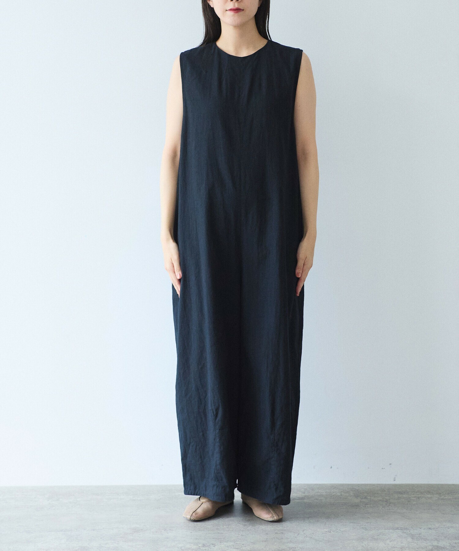 AMBIDEX Store 高密度Cotton/Linen オールインワン(M クロ): yuni