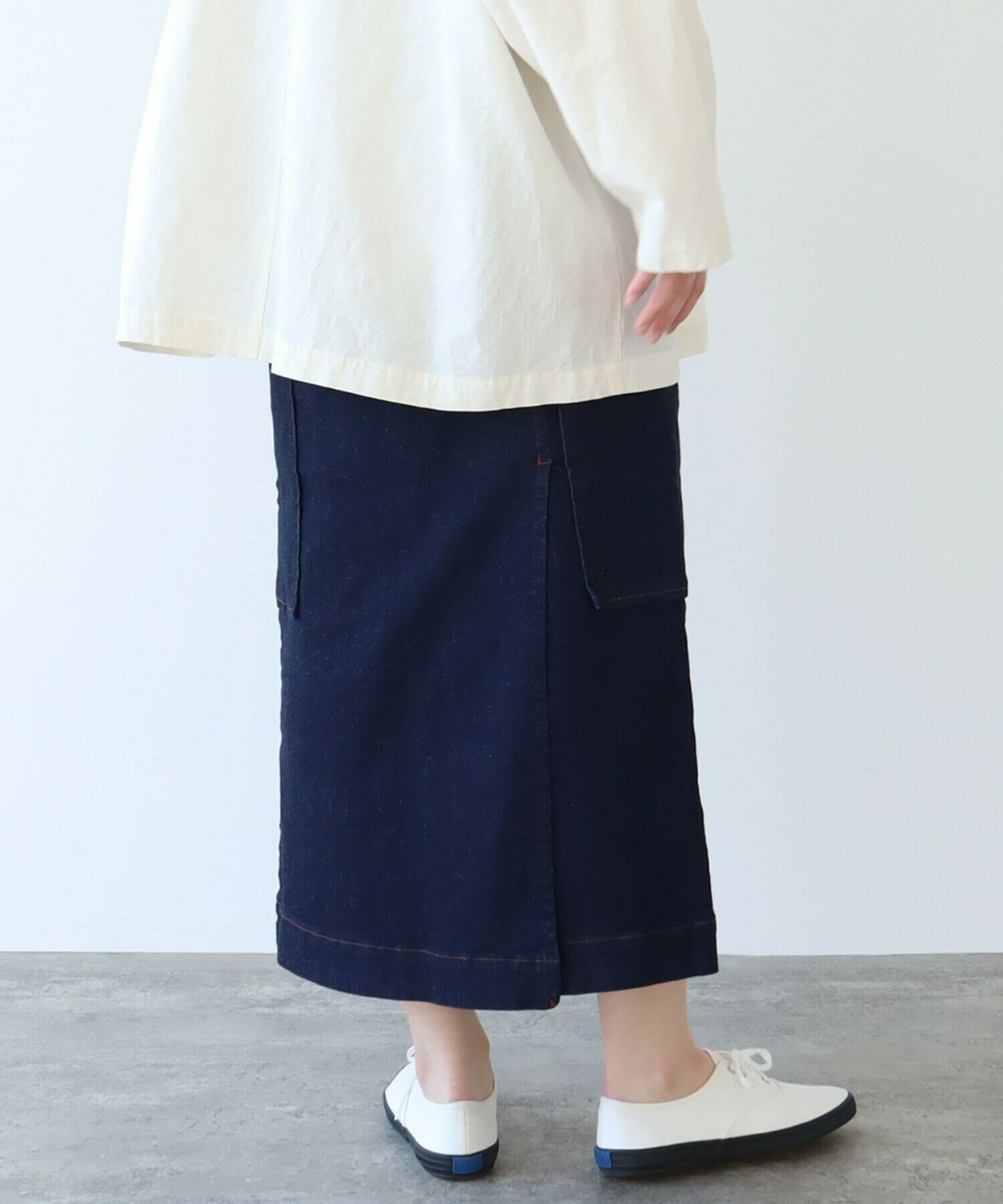 ＤＯＮＮＡＫＡＲＡＮ　ＣＯＬＬＥＣＴＩＯＮ　タイトスカート新品未使用品 AMBIDEX Store △○≪WEB限定≫ムラ糸デニム タイトスカート(F コン): yuni