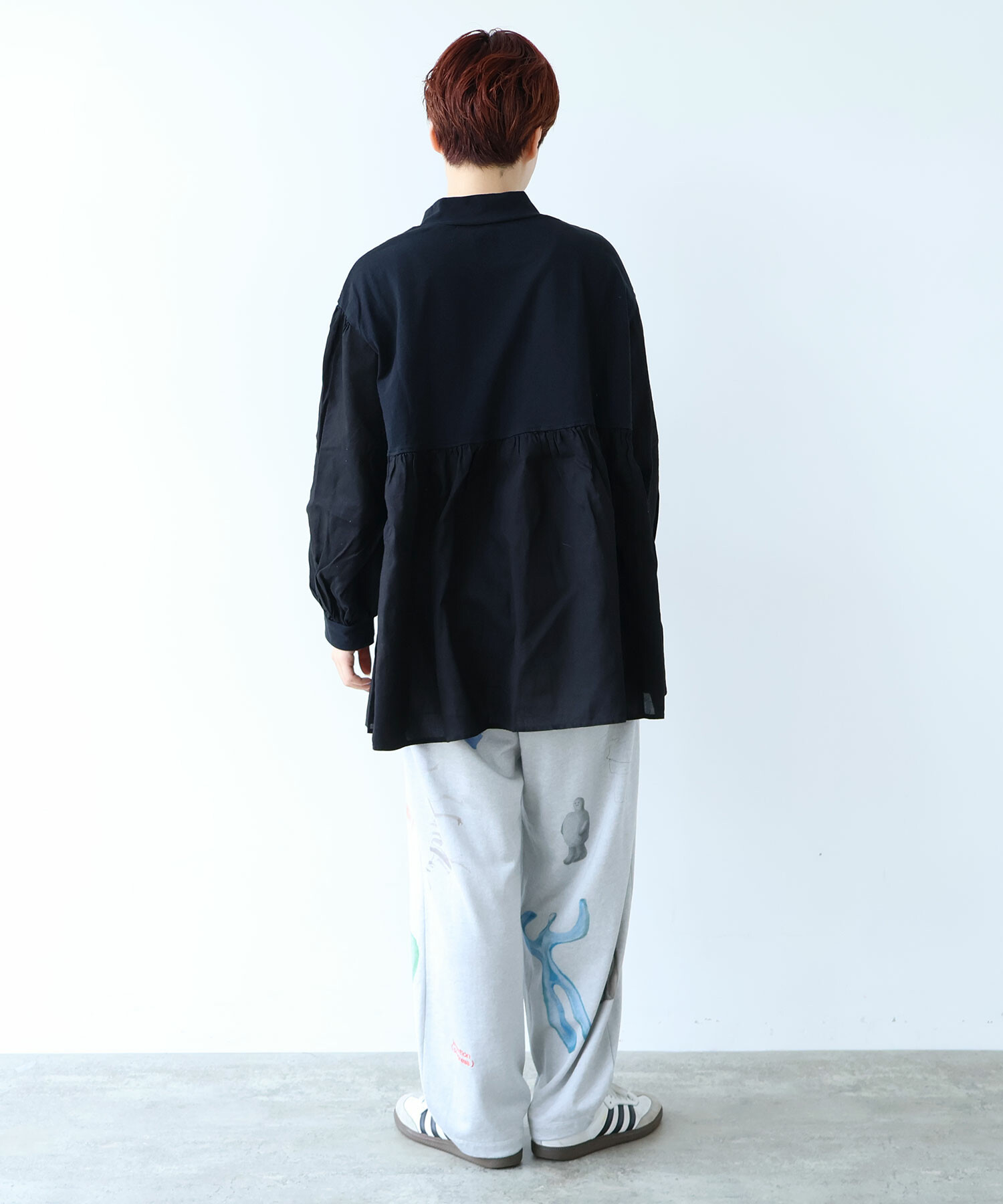 AMBIDEX Store ○強撚オックスコールドマーセ T-ブラウス(F CLOUD