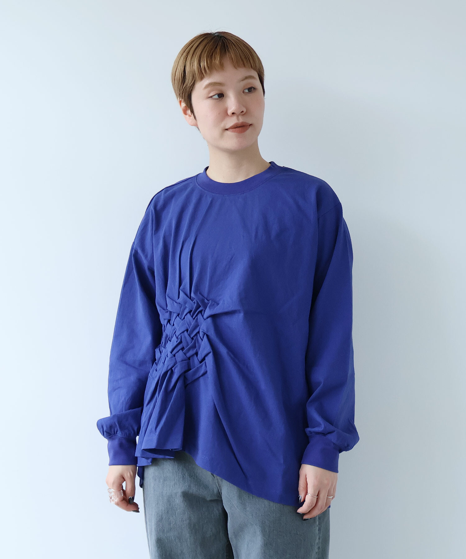 AMBIDEX Store smocking T-シャツ(F WHITE): buoybuoy