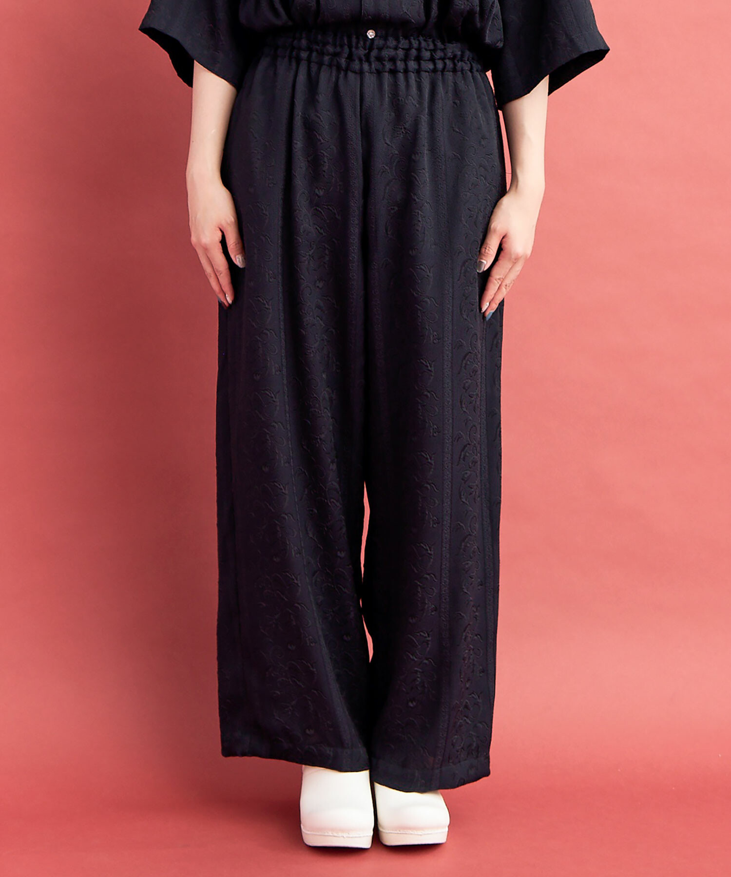 AMBIDEX Store ○botanical stripe パンツ(F NAVY): FLAT-cic-HATENA
